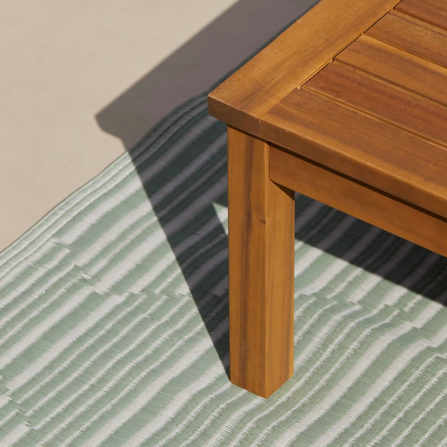 Dakota Corner Wooden Sofa Set - Natural Cushions - Laura James