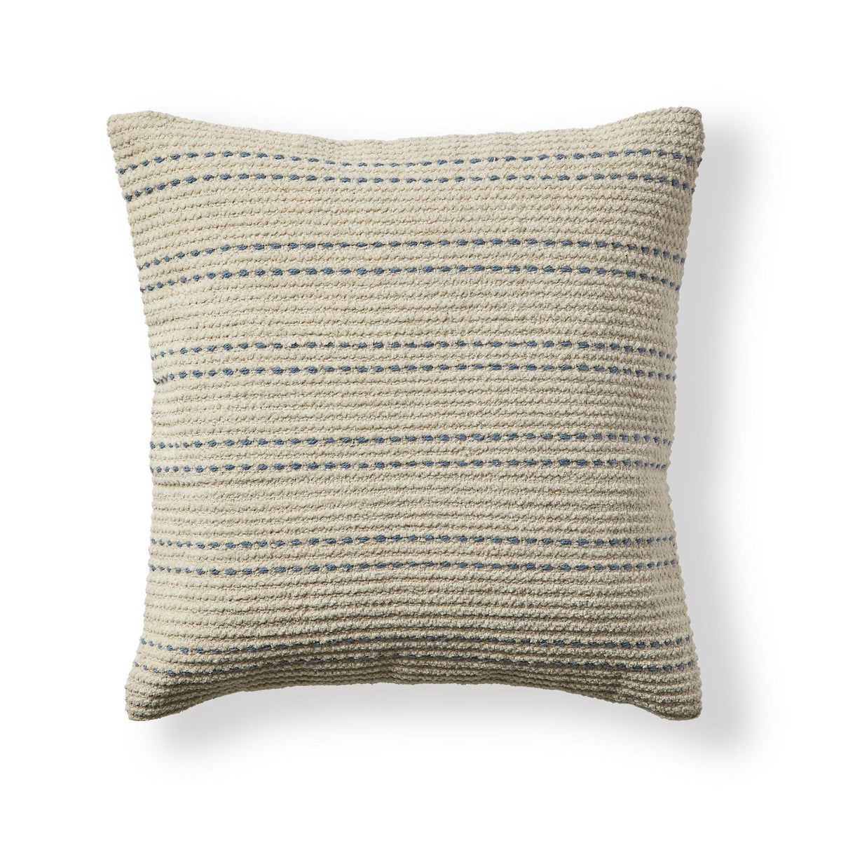 Elberton 45x45cm Cotton Striped Cushion Cover - Horizon Blue