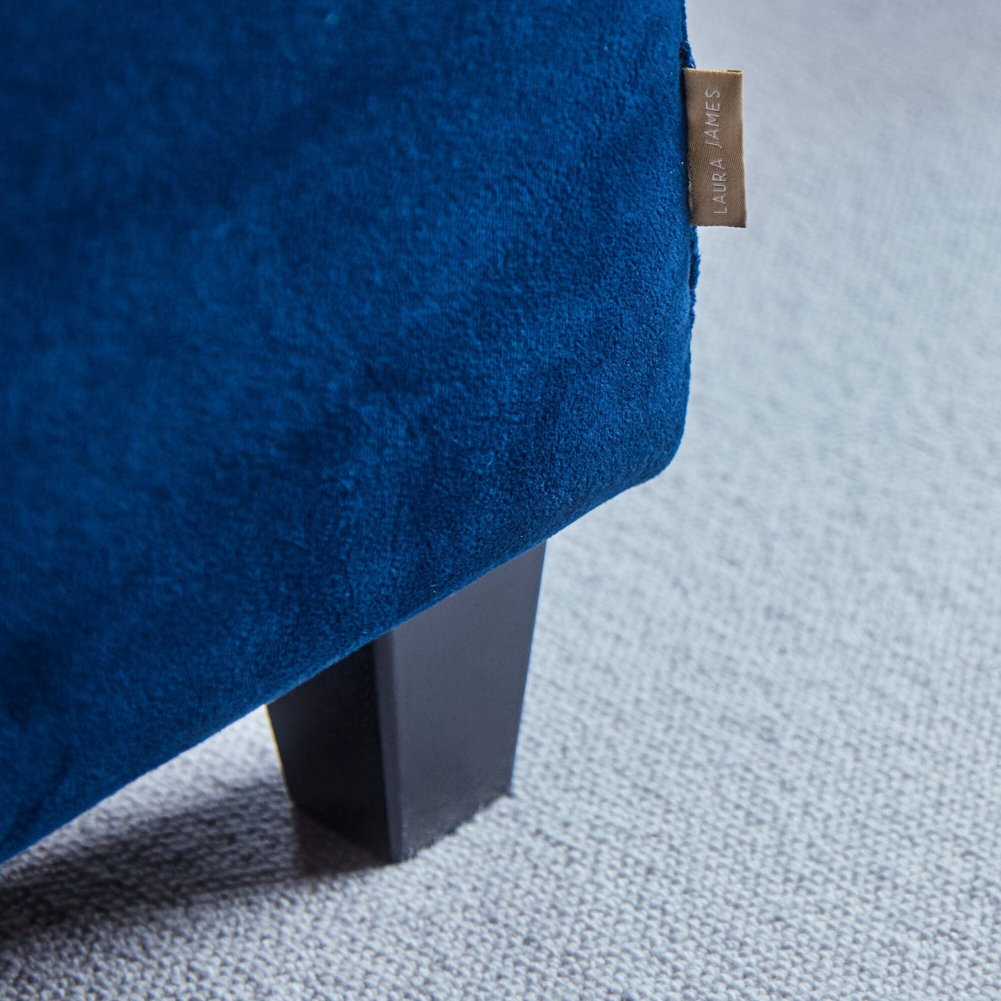 Ava Ink Armchair - Black Oak Legs