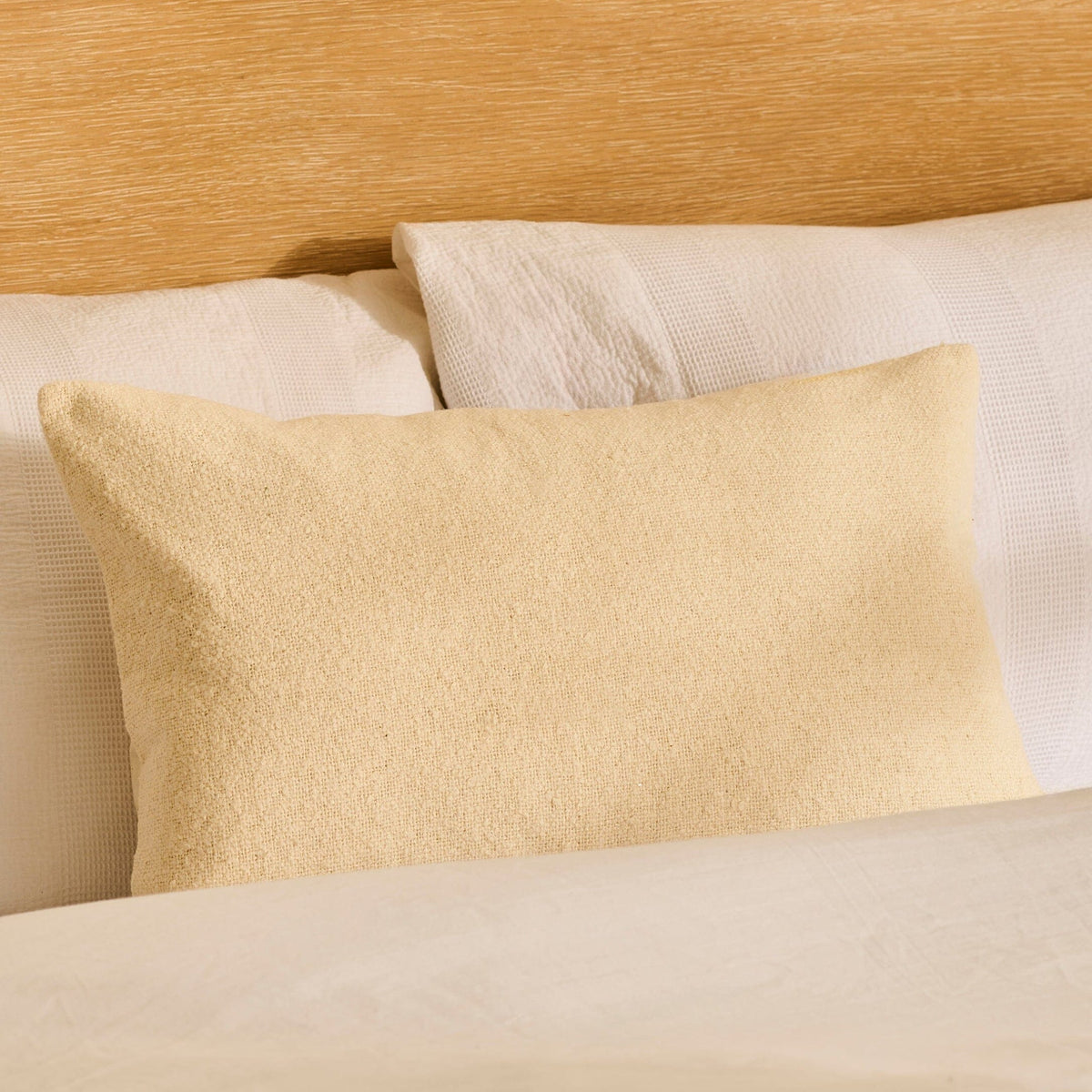 Ealing 35 x 55cm Textured Cushion Cover - Clay - Laura James