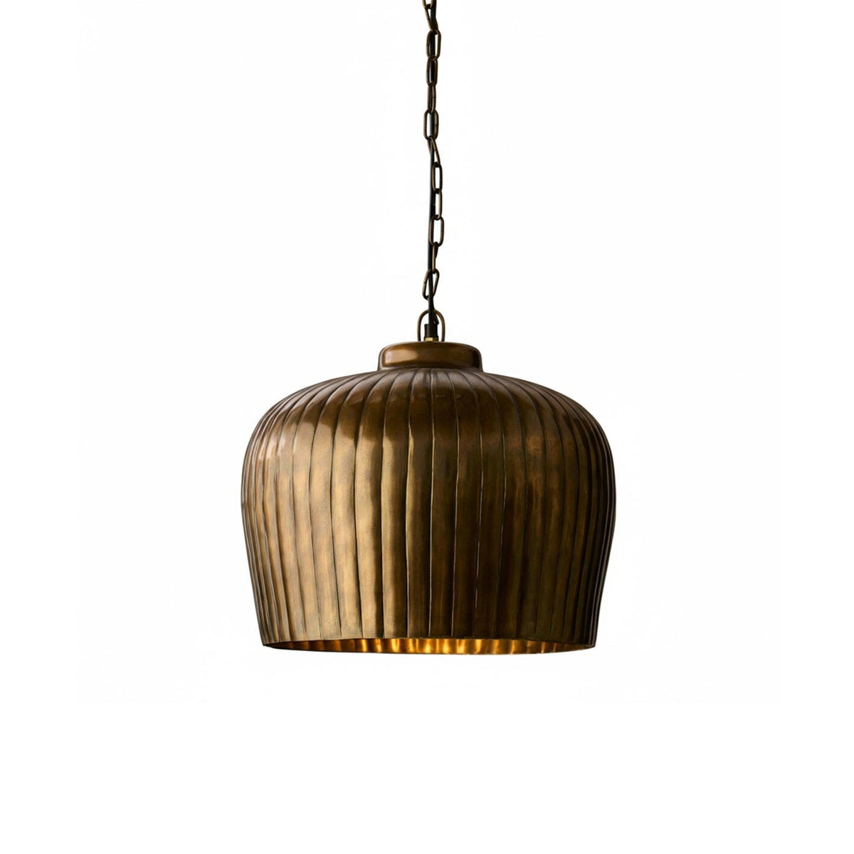 Elcombe Large Metal Light Pendant - Bronze - Laura James