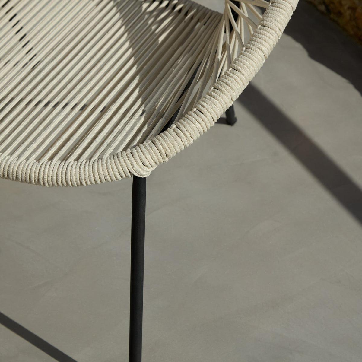 Eli Beige Rope Chairs - Set of 2 - Laura James