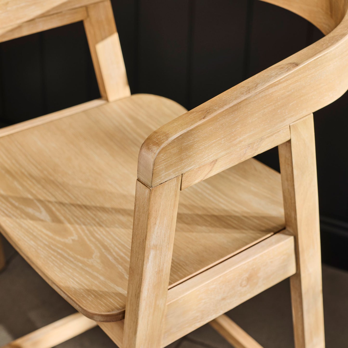 Ella Bar Stool - Whitewash Oak - Laura James