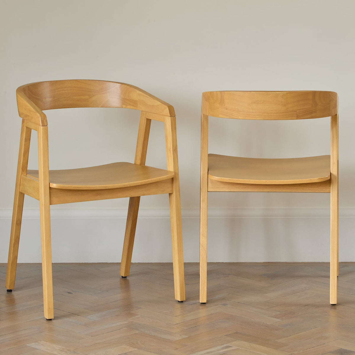 Ella Carver Chair - Set of 2 - Pale Oak - Laura James