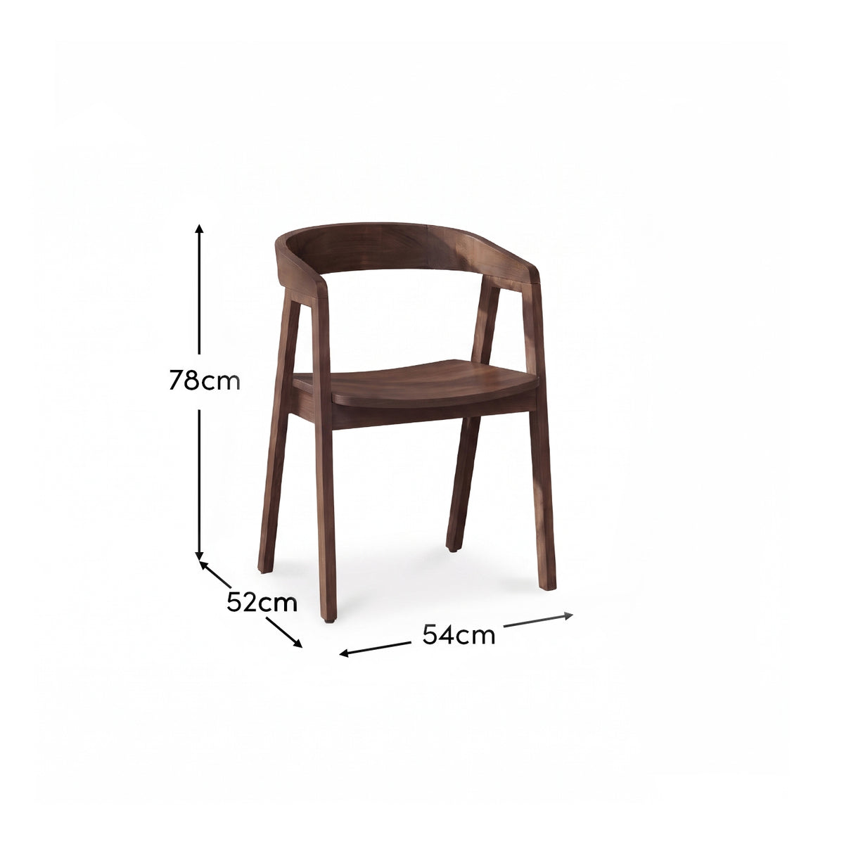 Ella Coffee Brown Dining Armchairs - Set of 2