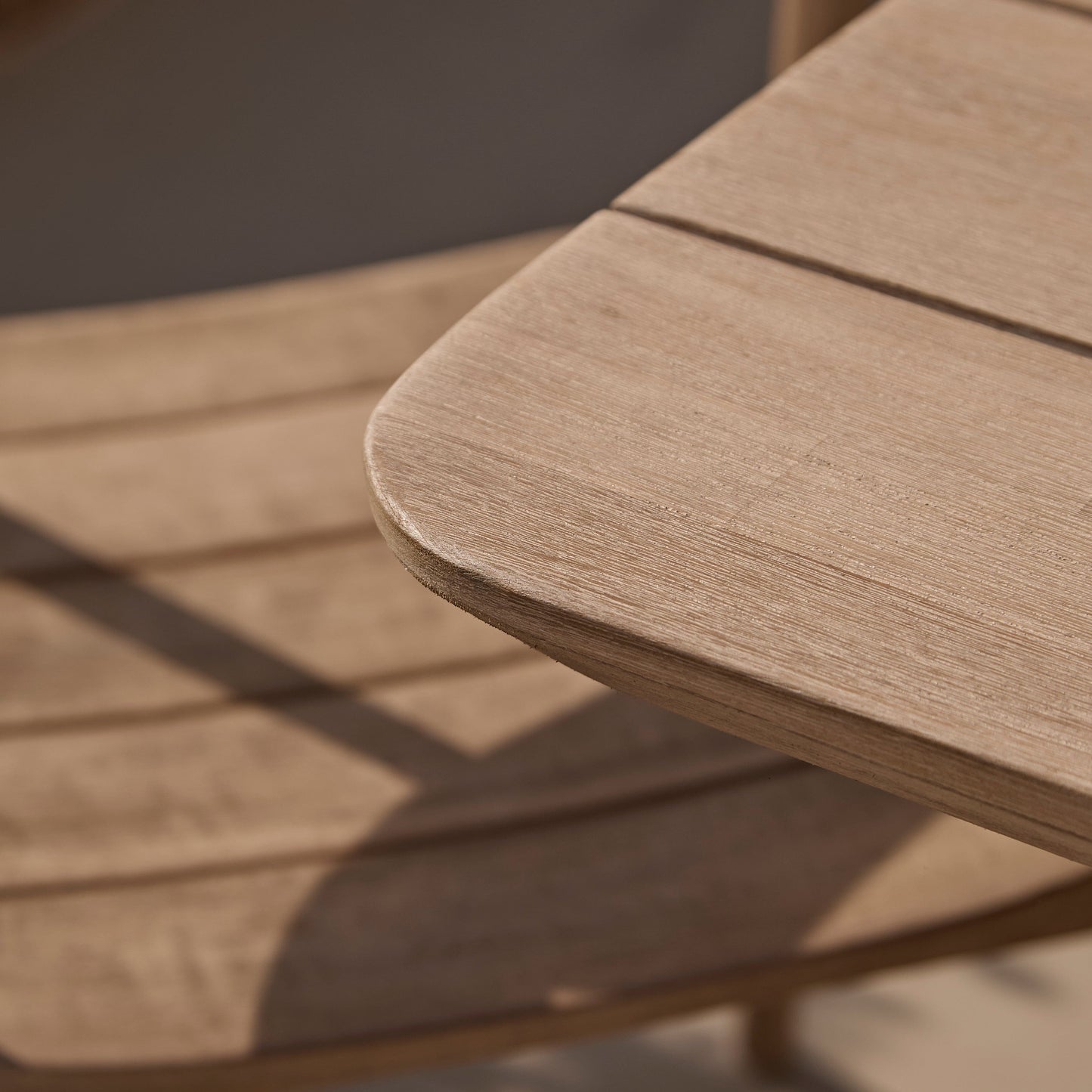 Elowen 6 Seater Wooden Garden Dining Table - Light Brushed Acacia - Laura James