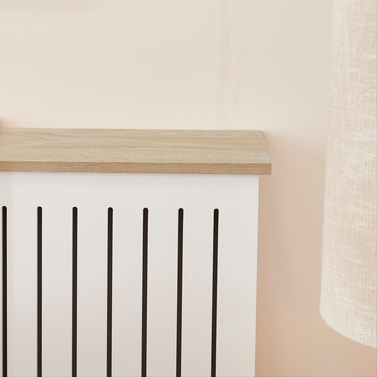 Elspeth Extending Radiator Cover - Whitewash Oak - Laura James