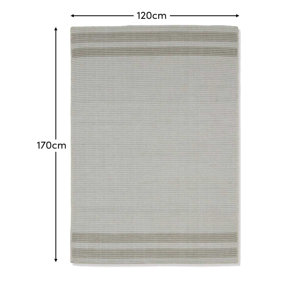 Eluru 120x170cm PET Rug - Off White & Clay - Laura James