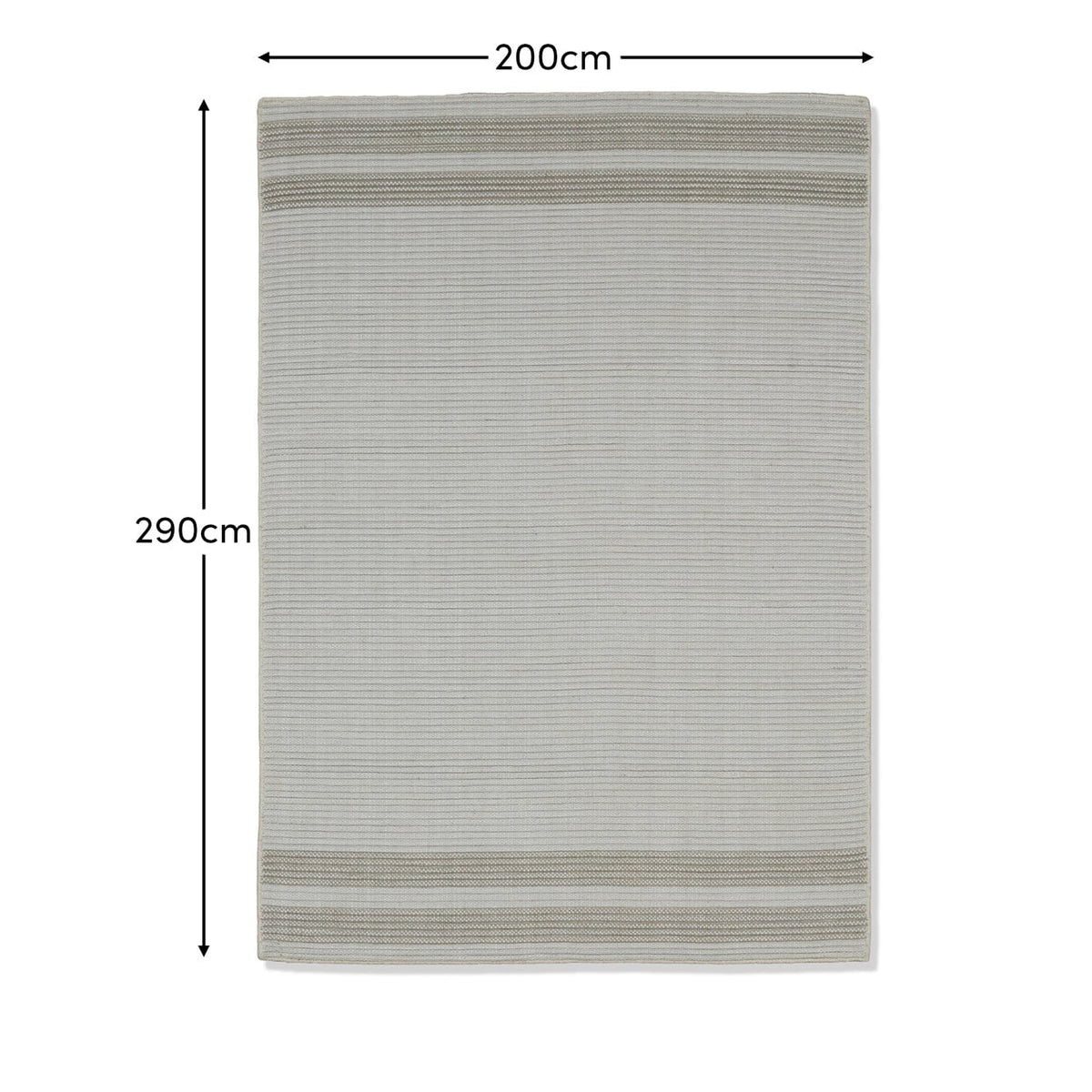 Eluru 200x290cm PET Rug - Off White & Clay
