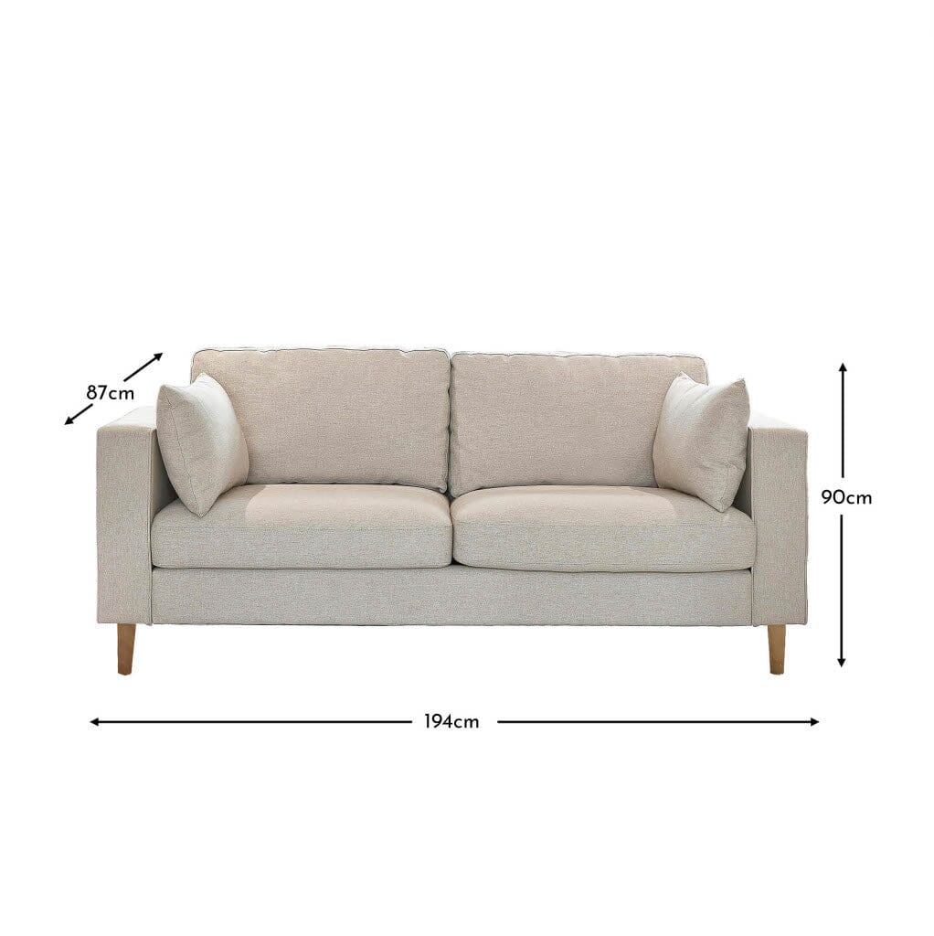 Emily Sand 3 Seater Sofa - Laura James