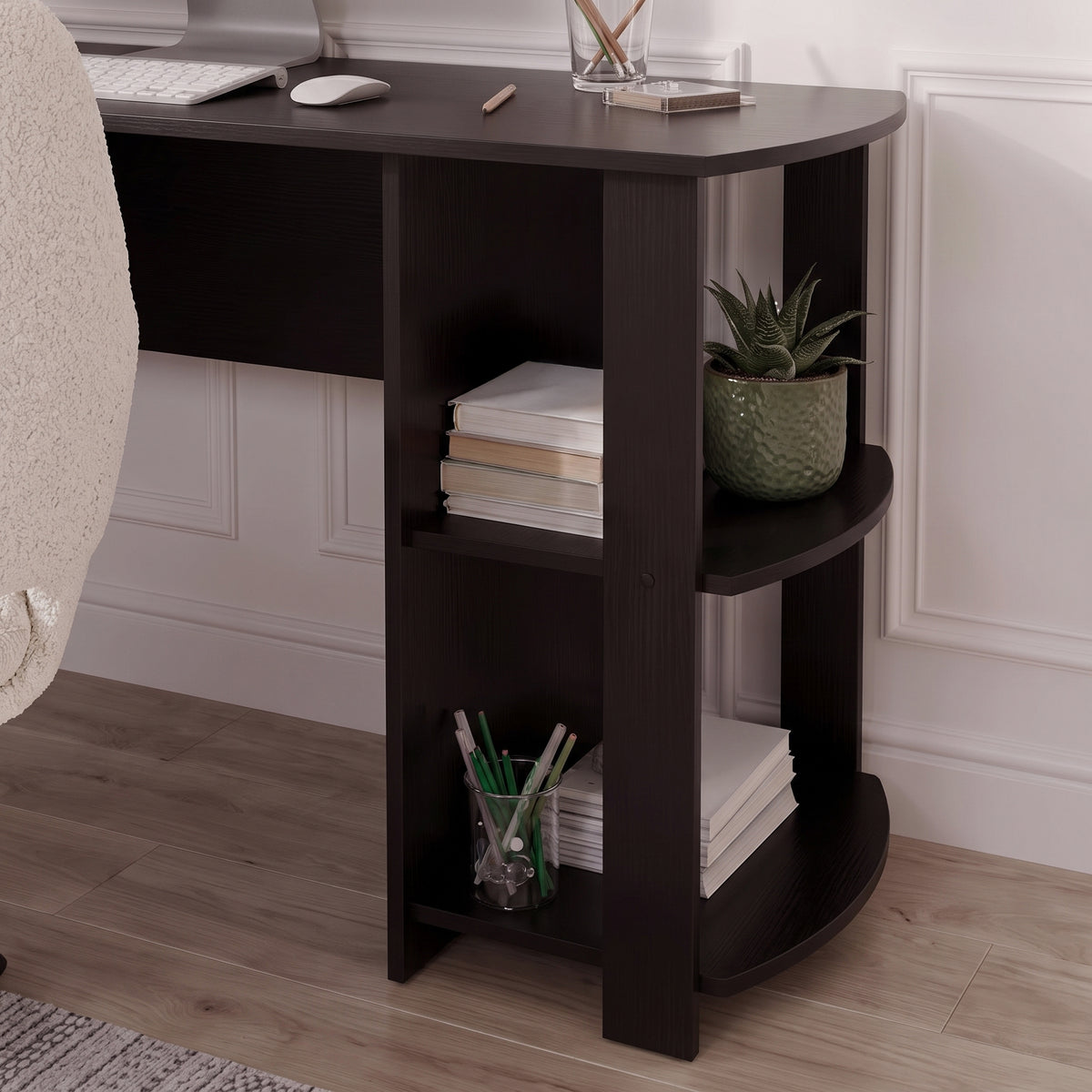 Essie L Shaped Desk in Black