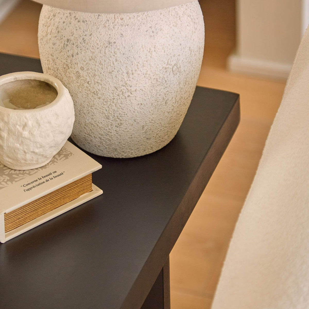 Ethan Square Side Table - Jet Black Mango Wood - Laura James