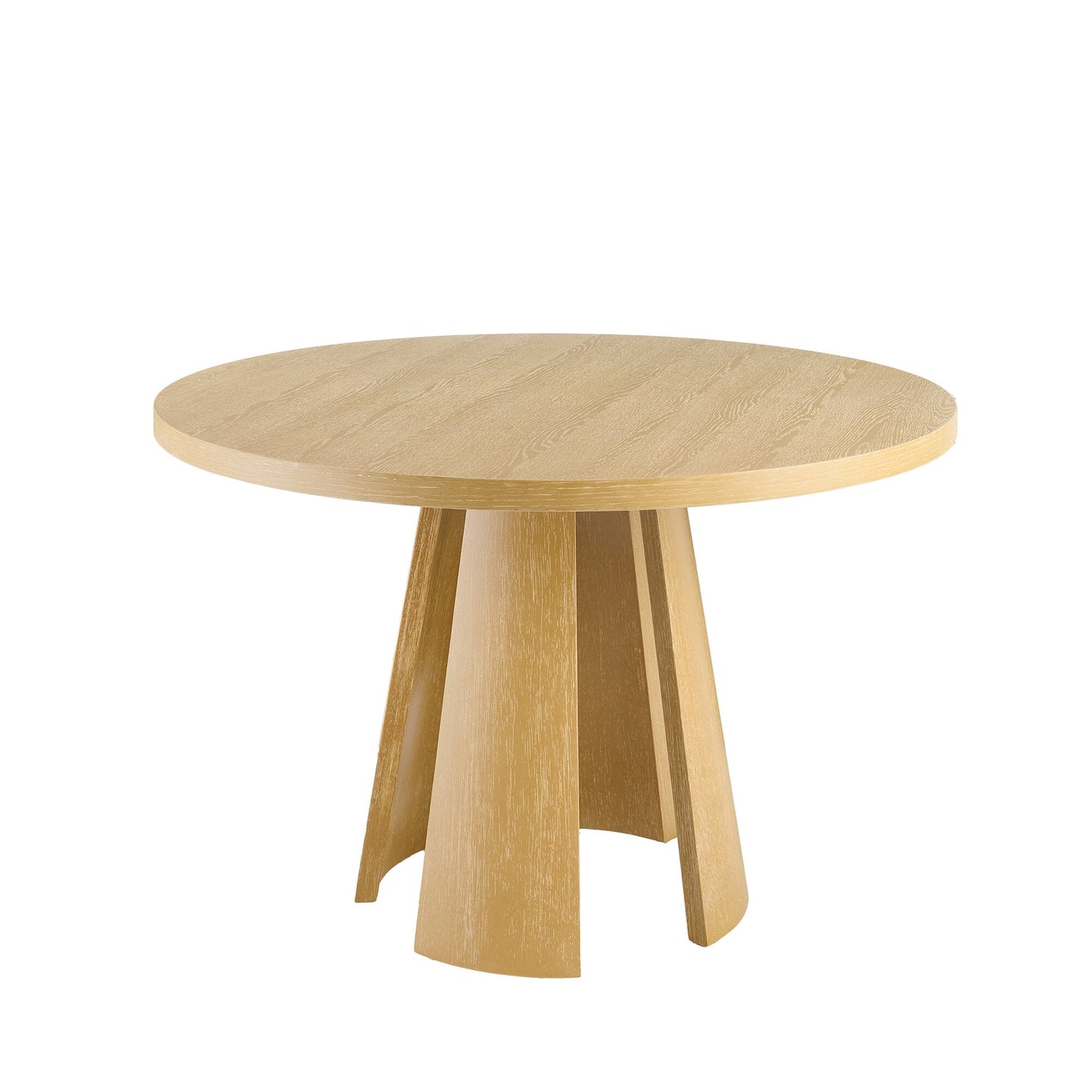 Farren Whitewash Oak Round Dining Table -120cm - Laura James