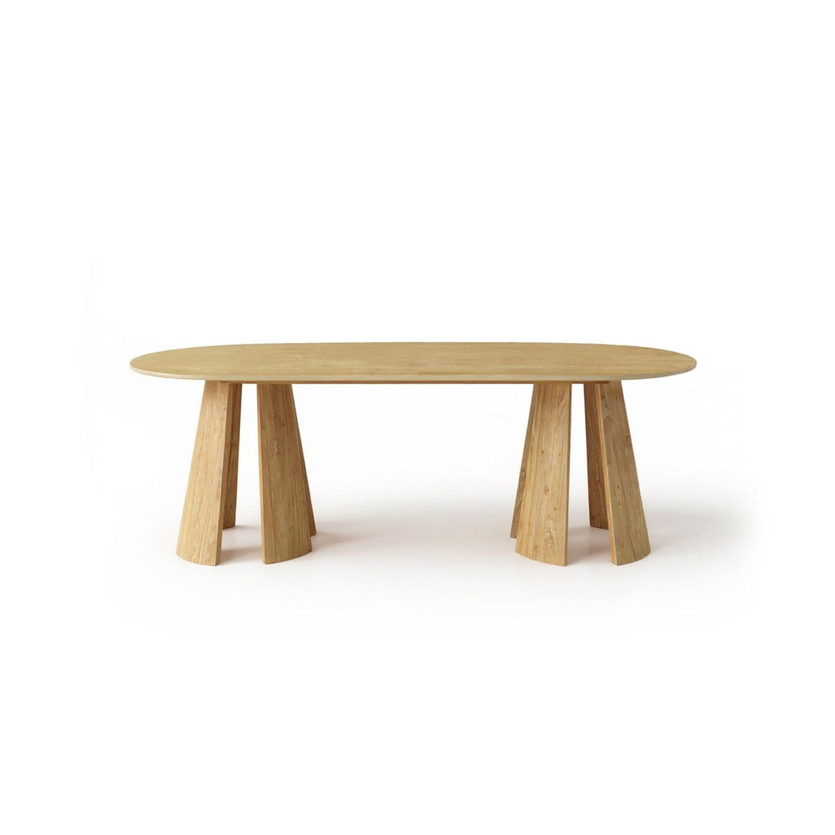 Farren Whitewash Oak Oval Dining Table - Laura James