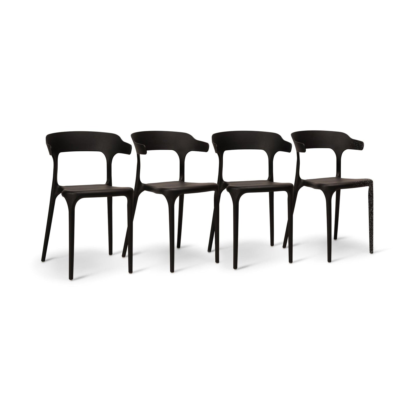 Finn dining chairs - set of 4 - black - Laura James