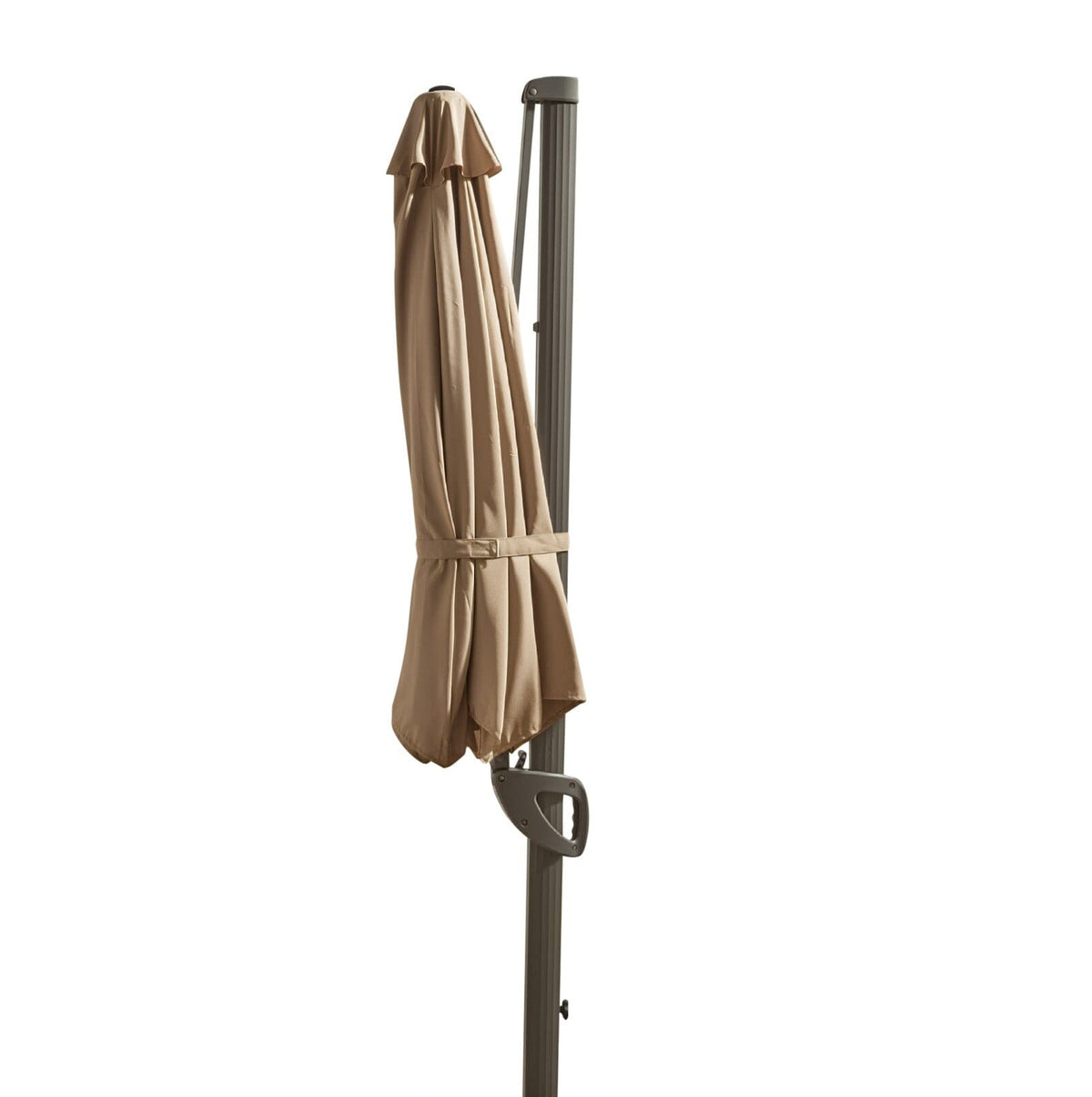 Fira Cappuccino Parasol - 2.5m Square Cantilever - Laura James