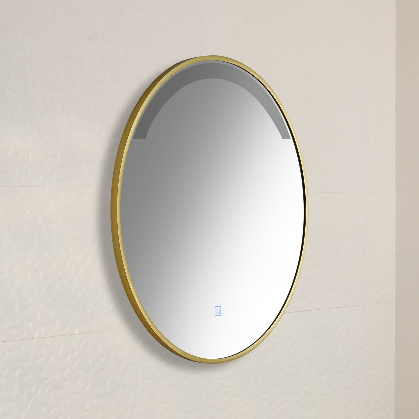 OUTLET - Kimbridge Gold Bathroom Mirror - with LED Lights