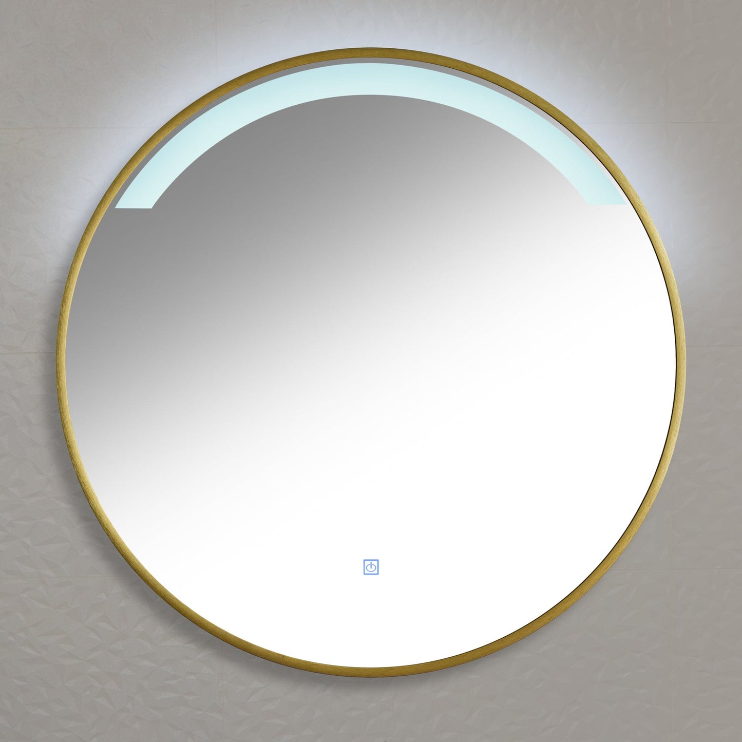 OUTLET - Kimbridge Gold Bathroom Mirror - with LED Lights