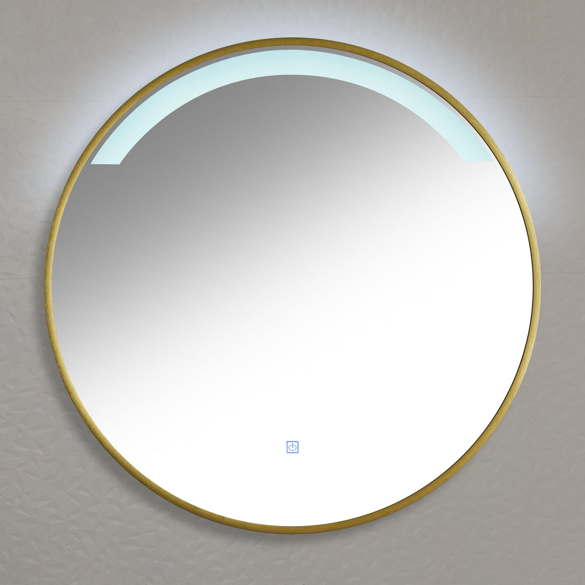 OUTLET - Kimbridge Gold Bathroom Mirror - with LED Lights