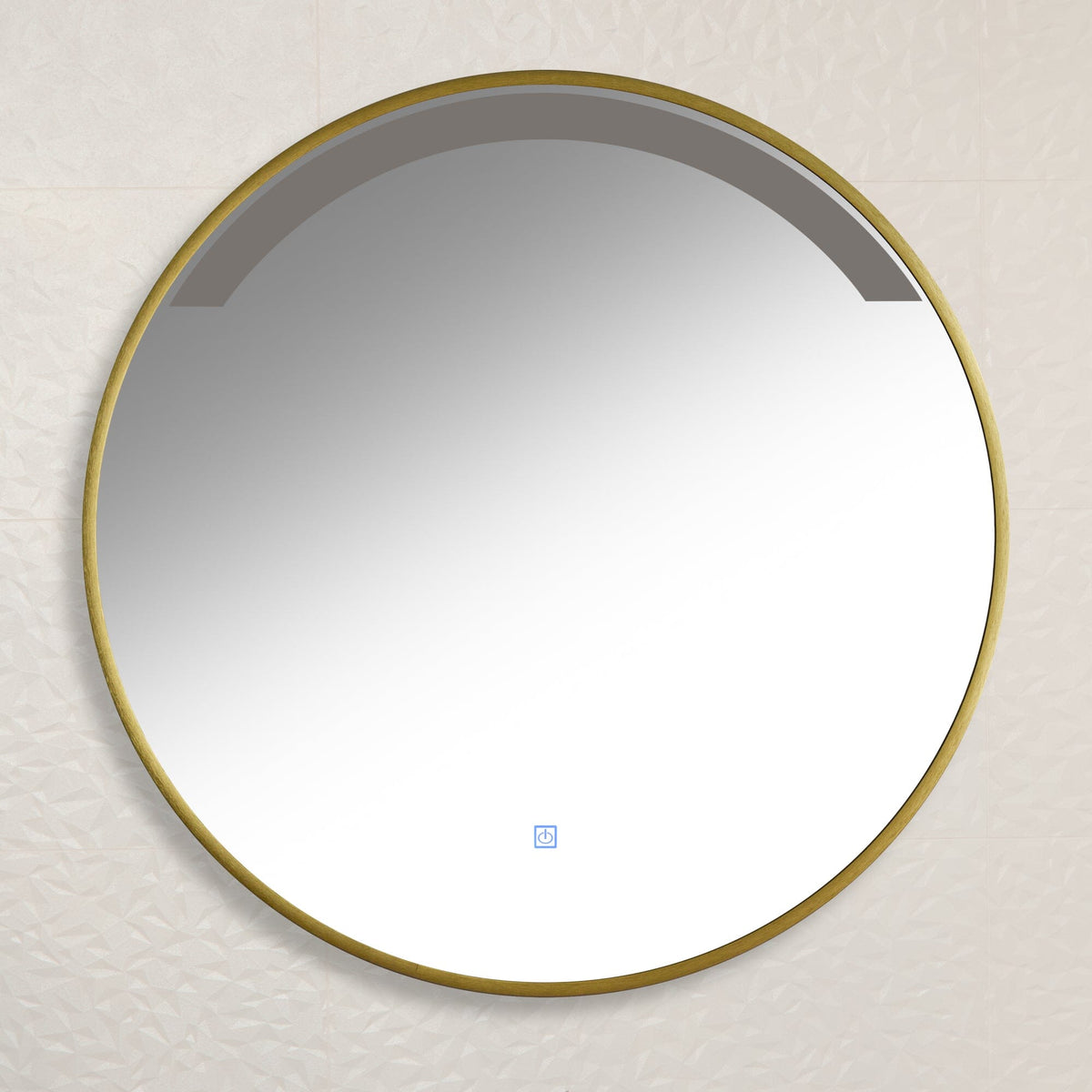 OUTLET - Kimbridge Gold Bathroom Mirror - with LED Lights