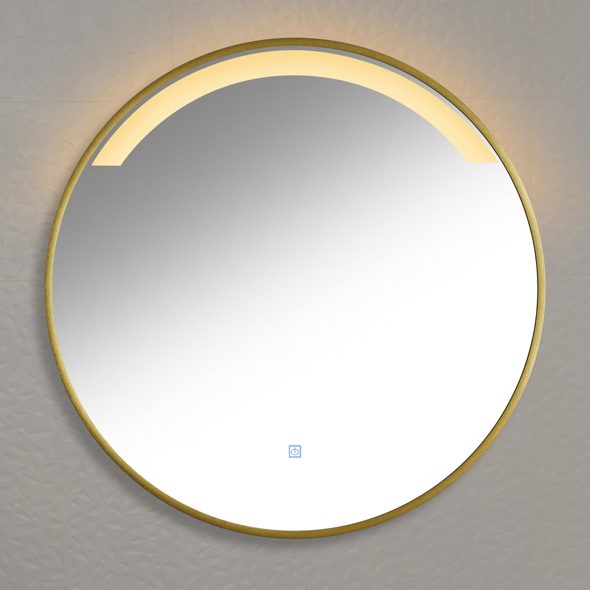 OUTLET - Kimbridge Gold Bathroom Mirror - with LED Lights