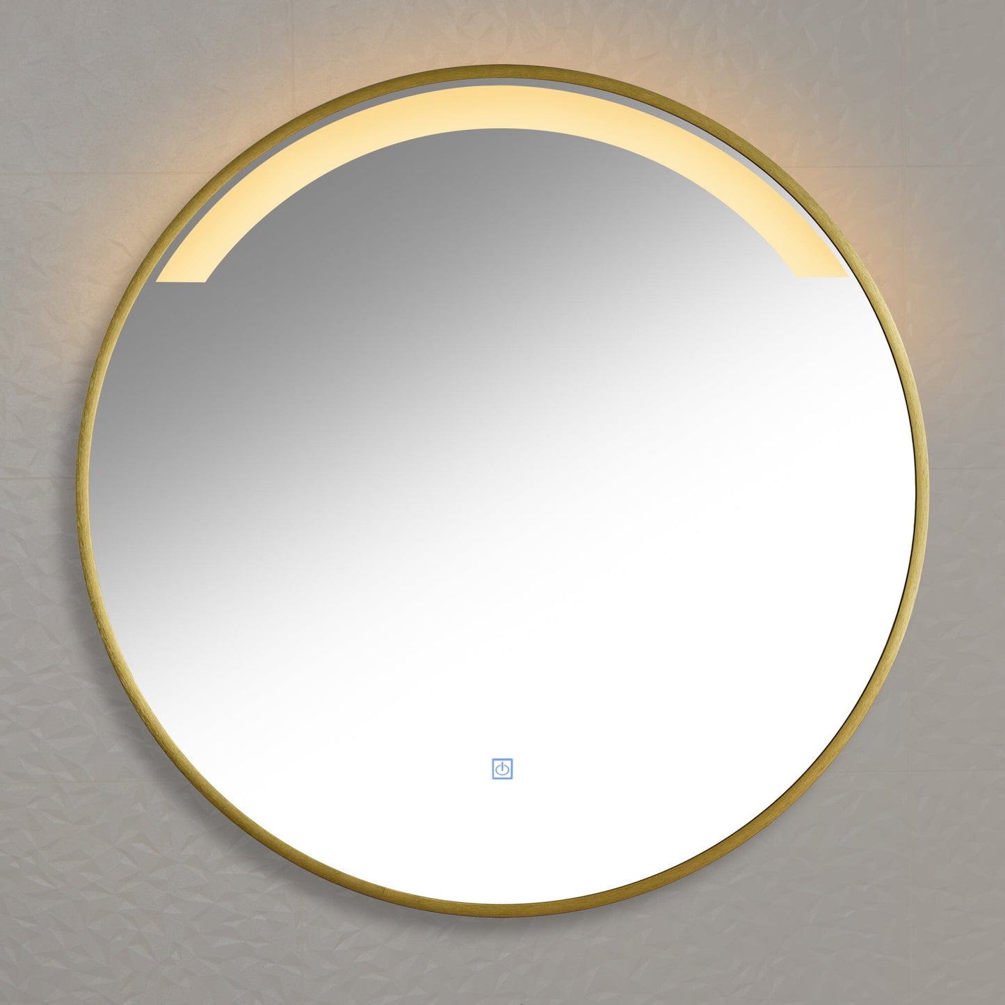 OUTLET - Kimbridge Gold Bathroom Mirror - with LED Lights