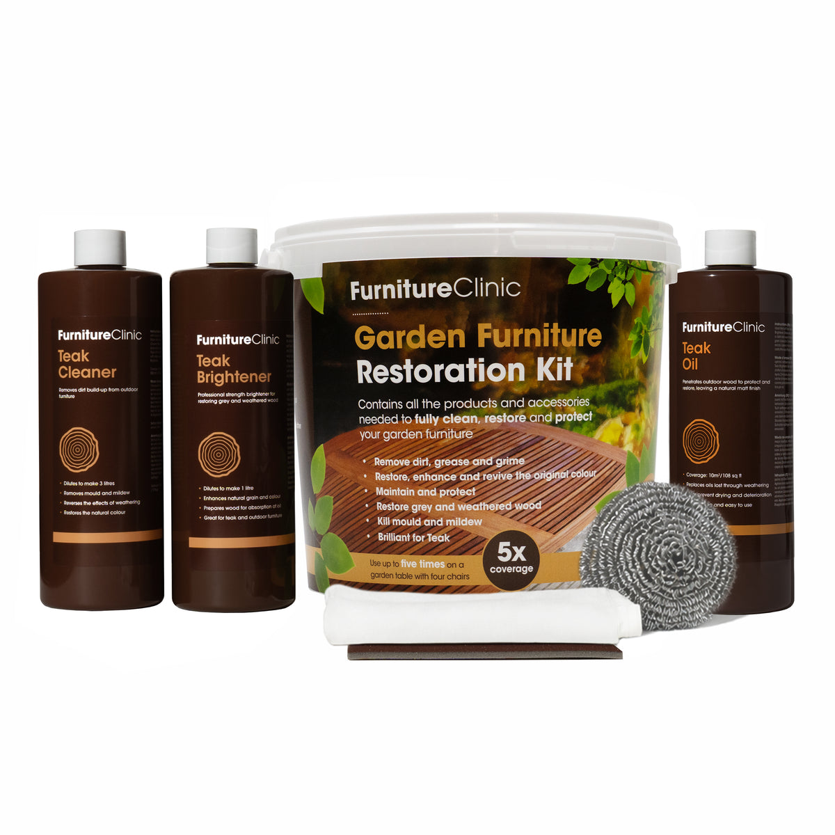 Garden Furniture Wood Restoration Kit - Laura James