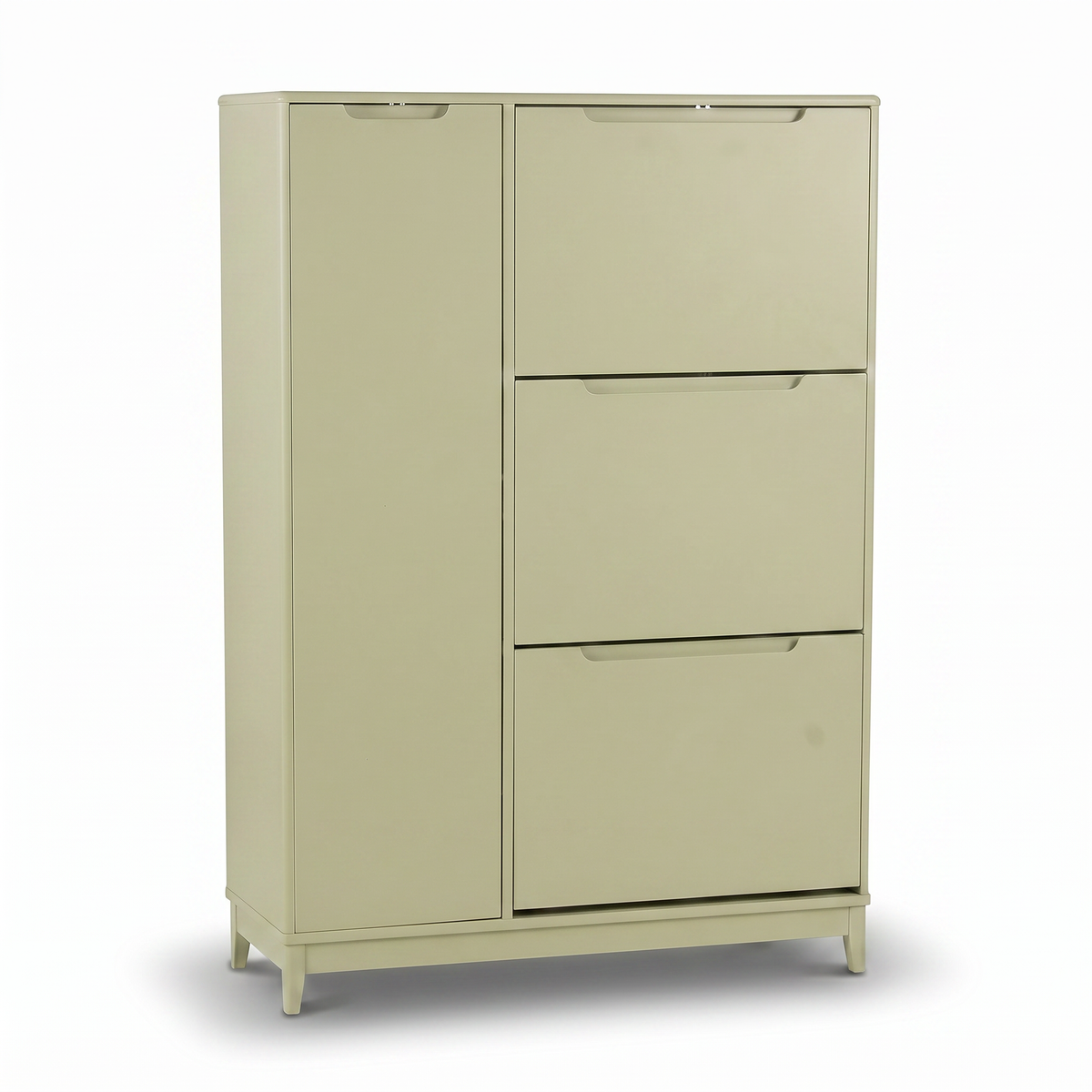 Coby Shoe Cabinet with Shelves - Pistachio Green - Laura James