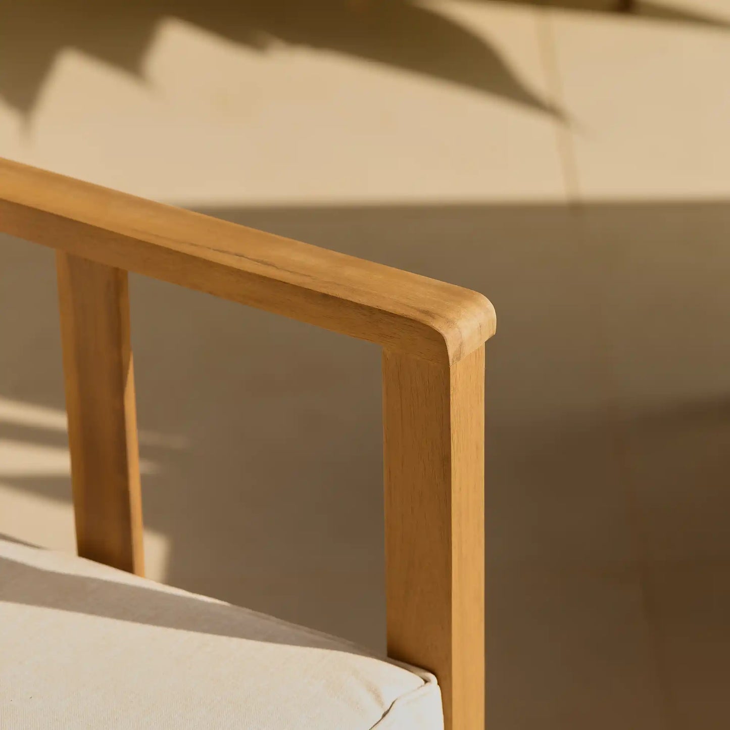 Harrelson Cream Garden Sofa set - Solid Wood - Natural - Laura James