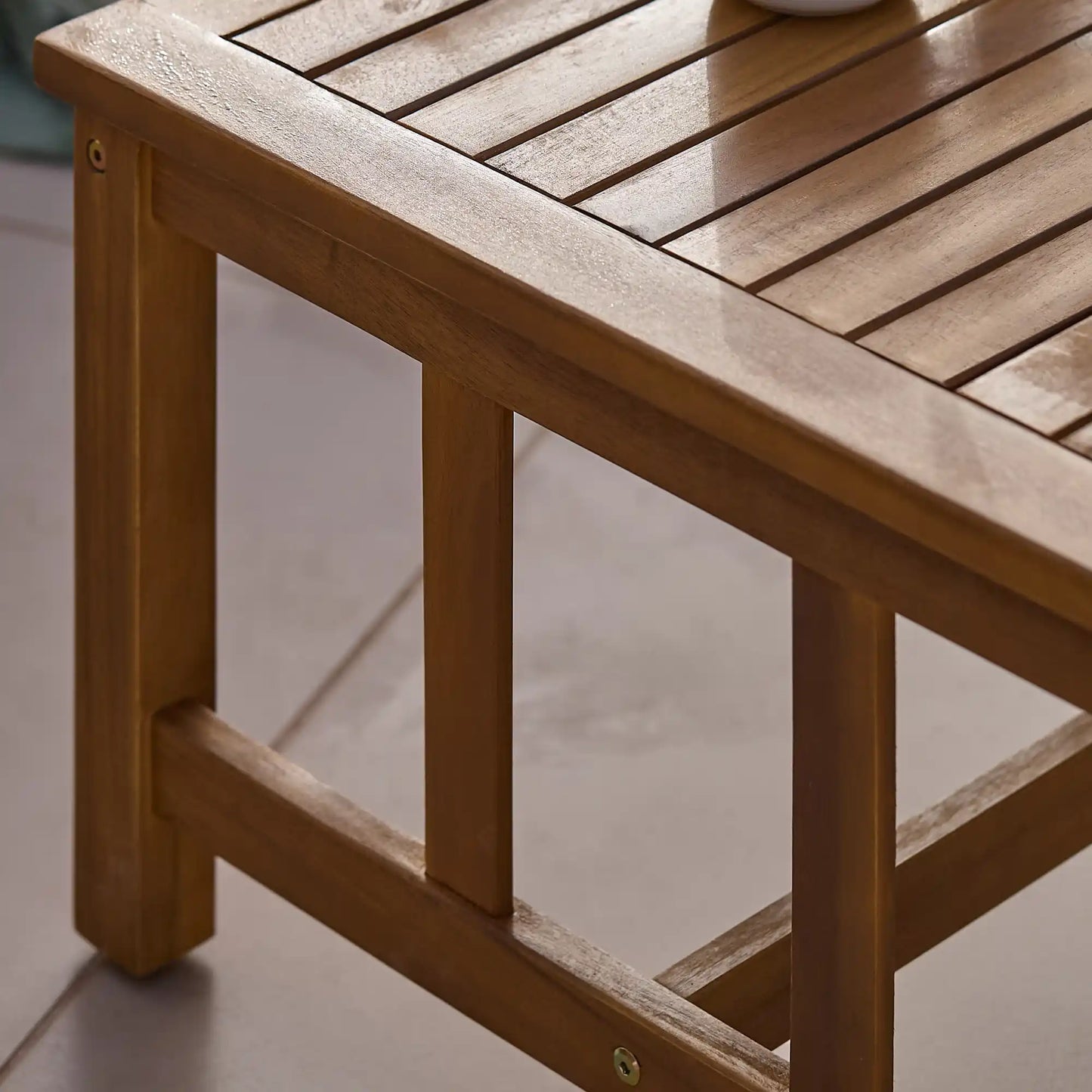 Harrelson Cream Garden Sofa set - Solid Wood - Natural - Laura James