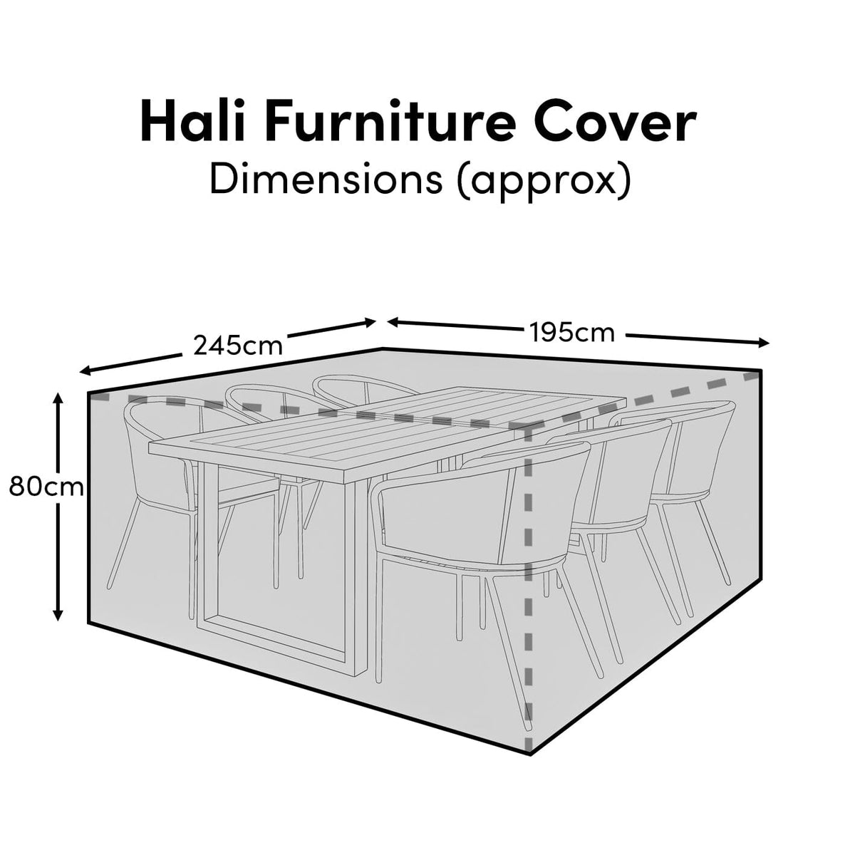 Hali 6 Seater Furniture Cover - Laura James
