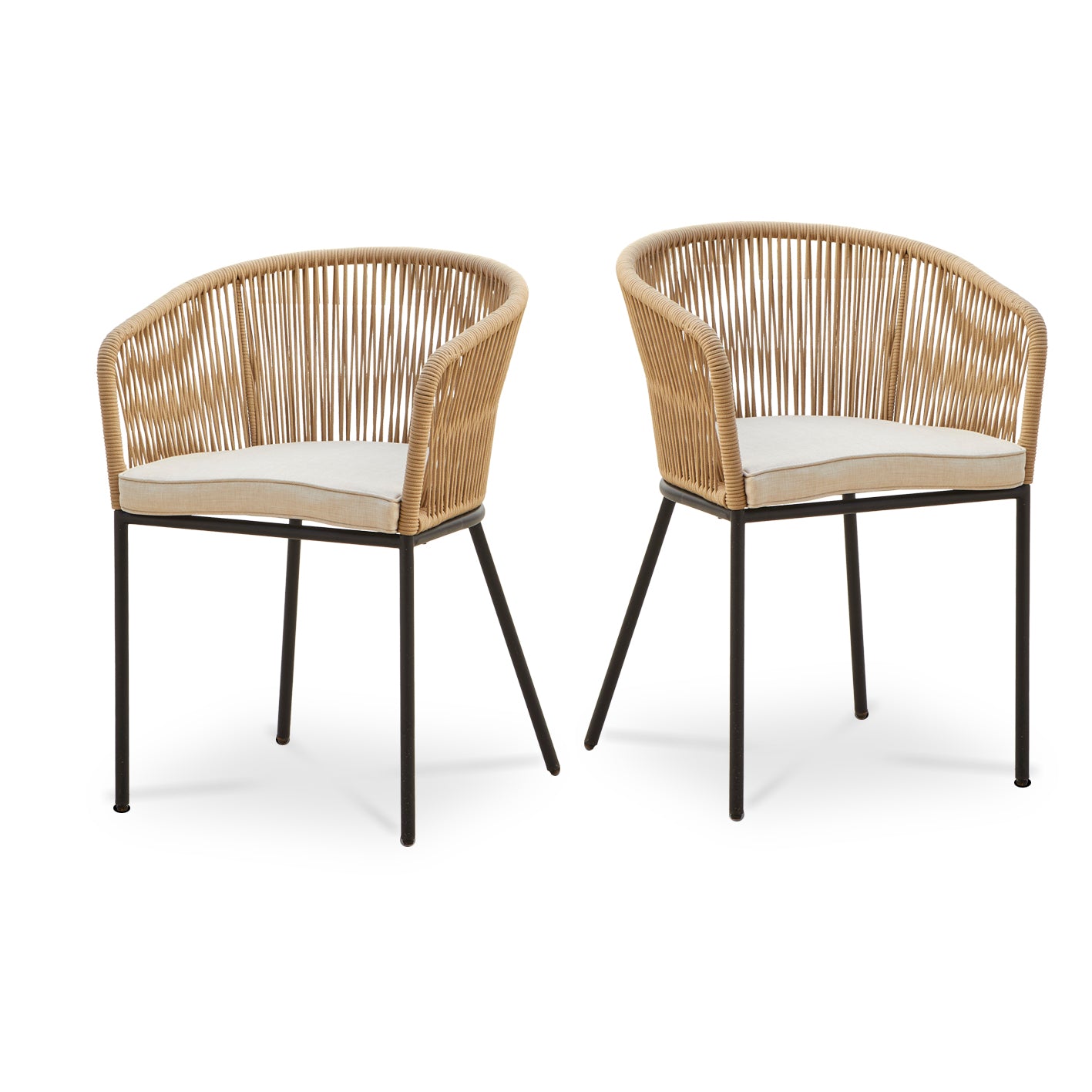 Hali Natural Rope Chairs - Laura James