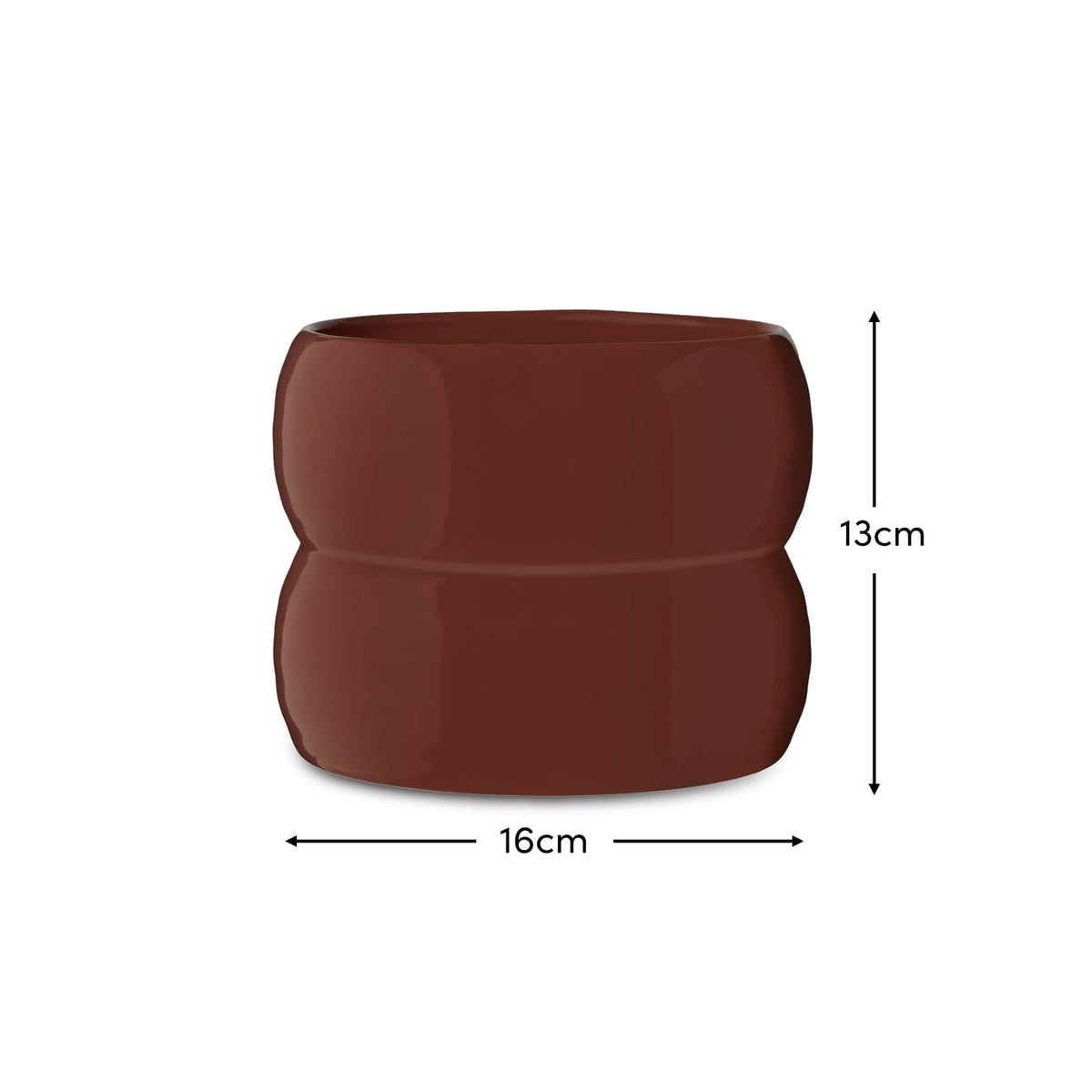Harlesden 13cm Plant Pot - Paprika DIMS - Laura James