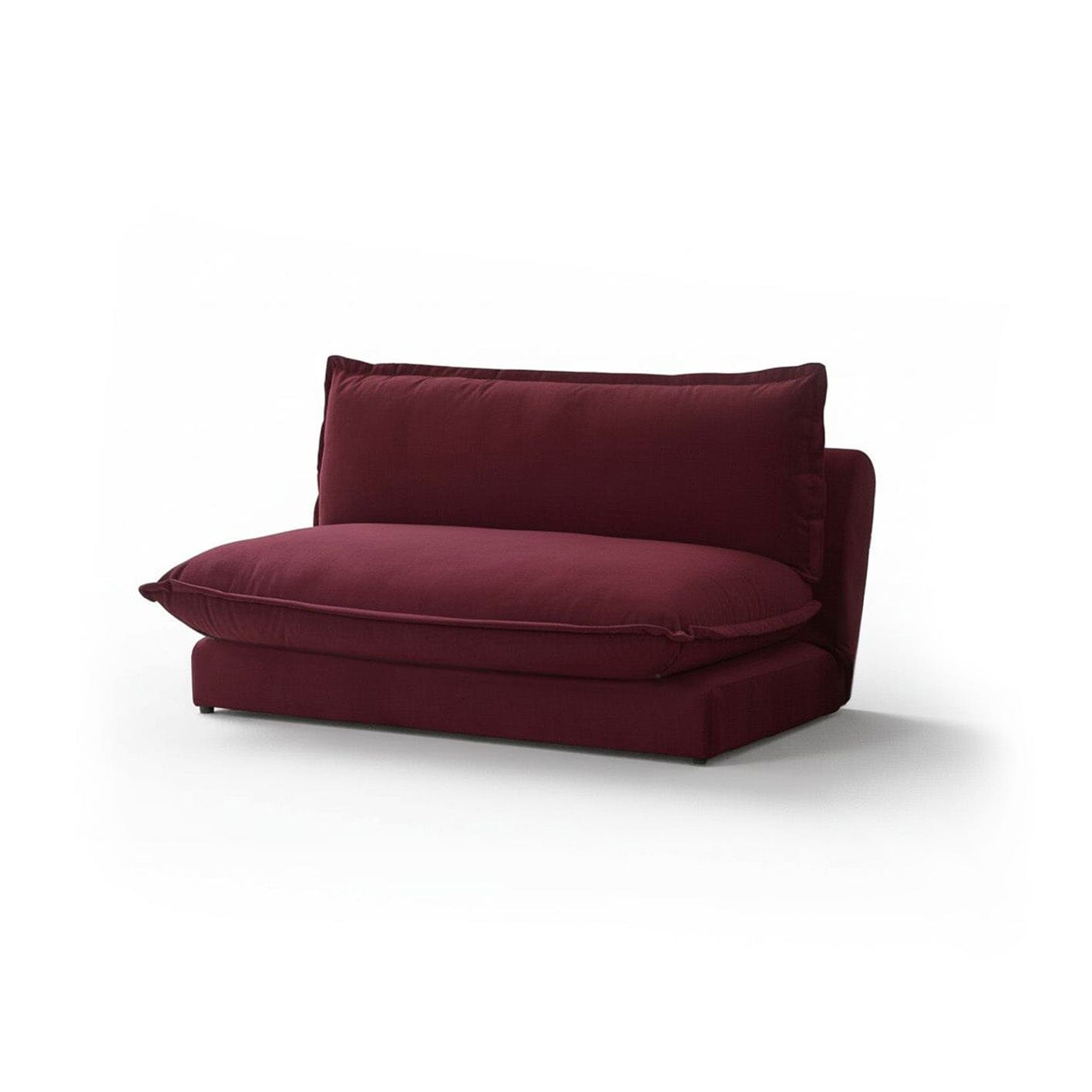 Harlow 2 Seater Double Sofa Bed - Burgundy Red - Laura James