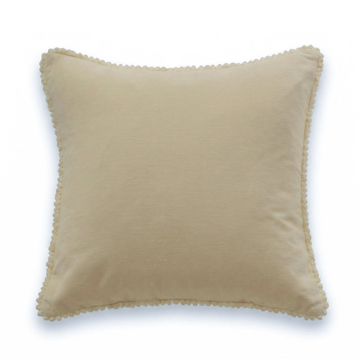 Hayes 45 x 45cm Velvet Cushion Cover - Clay Fringed - Laura James