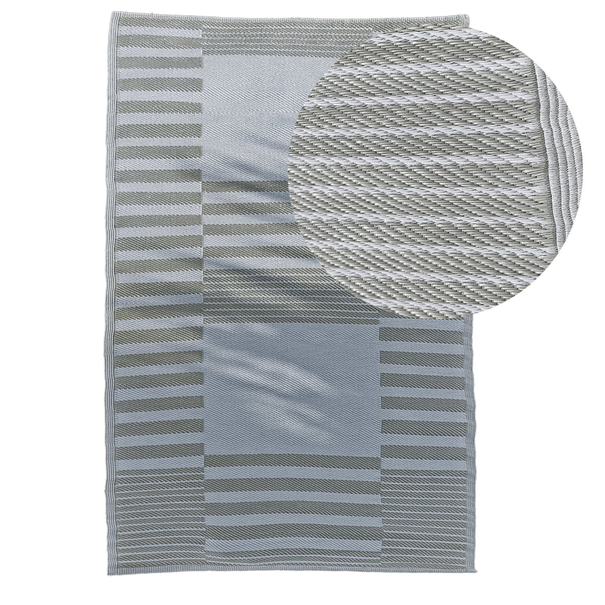 Hemsby 200x290cm Outdoor Rug - Taupe - Laura James