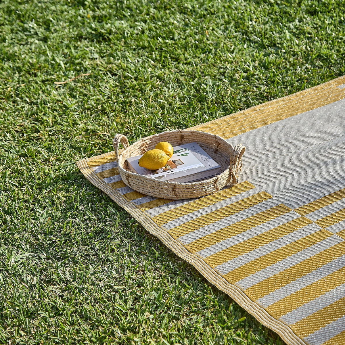 OUTLET - Hemsby 200x290cm Garden Rug - Yellow