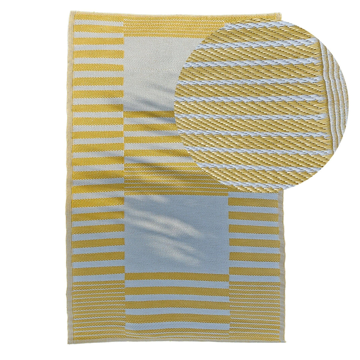 OUTLET - Hemsby 200x290cm Garden Rug - Yellow