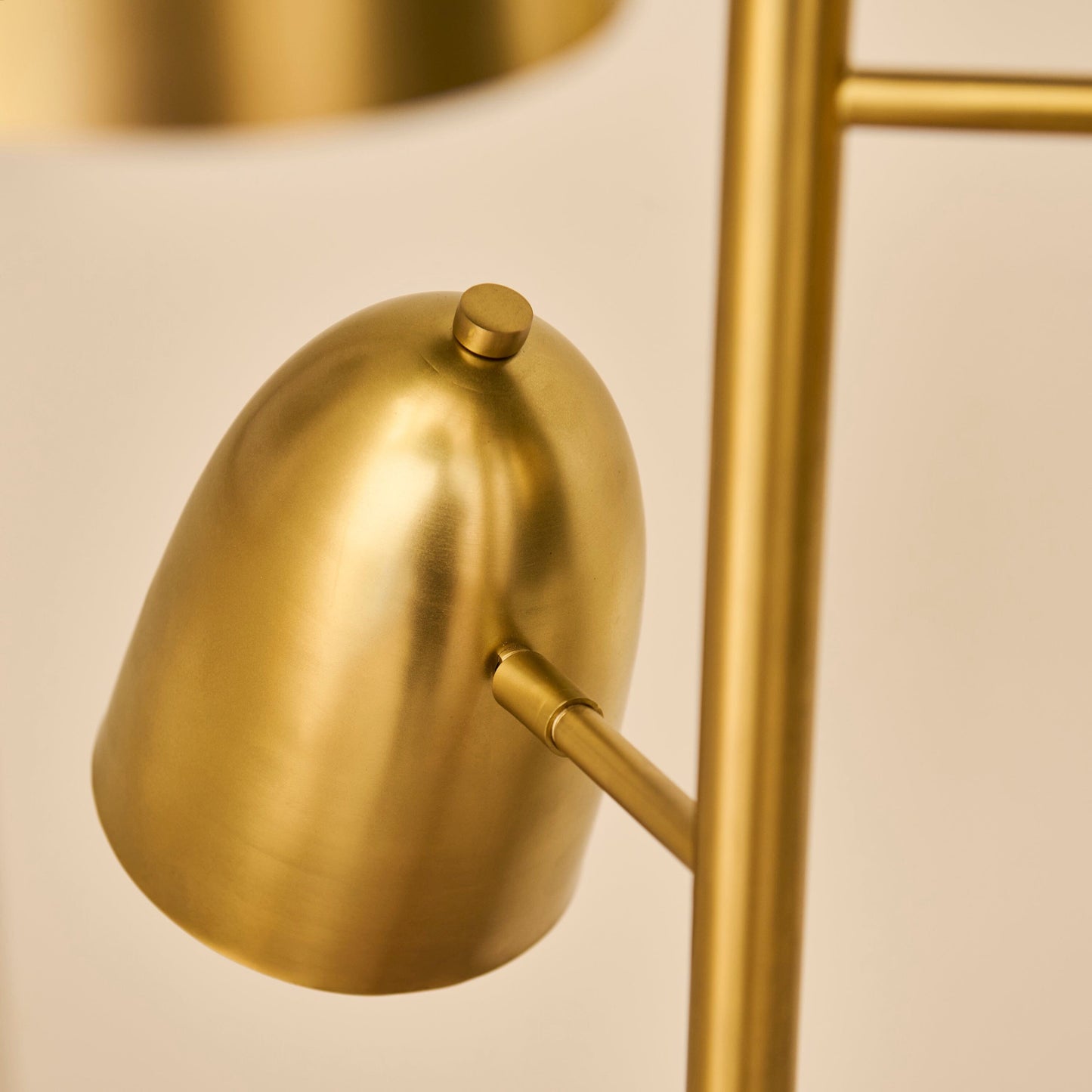 Horton 158cm Metal Floor Lamp - Gold - Laura James