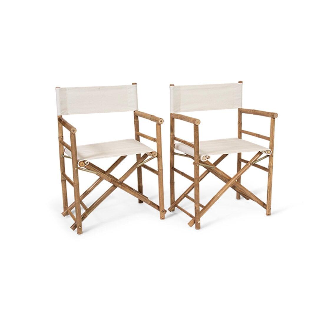 Outlet - Lila Bamboo Directors Chair - Set of 2 - Laura James