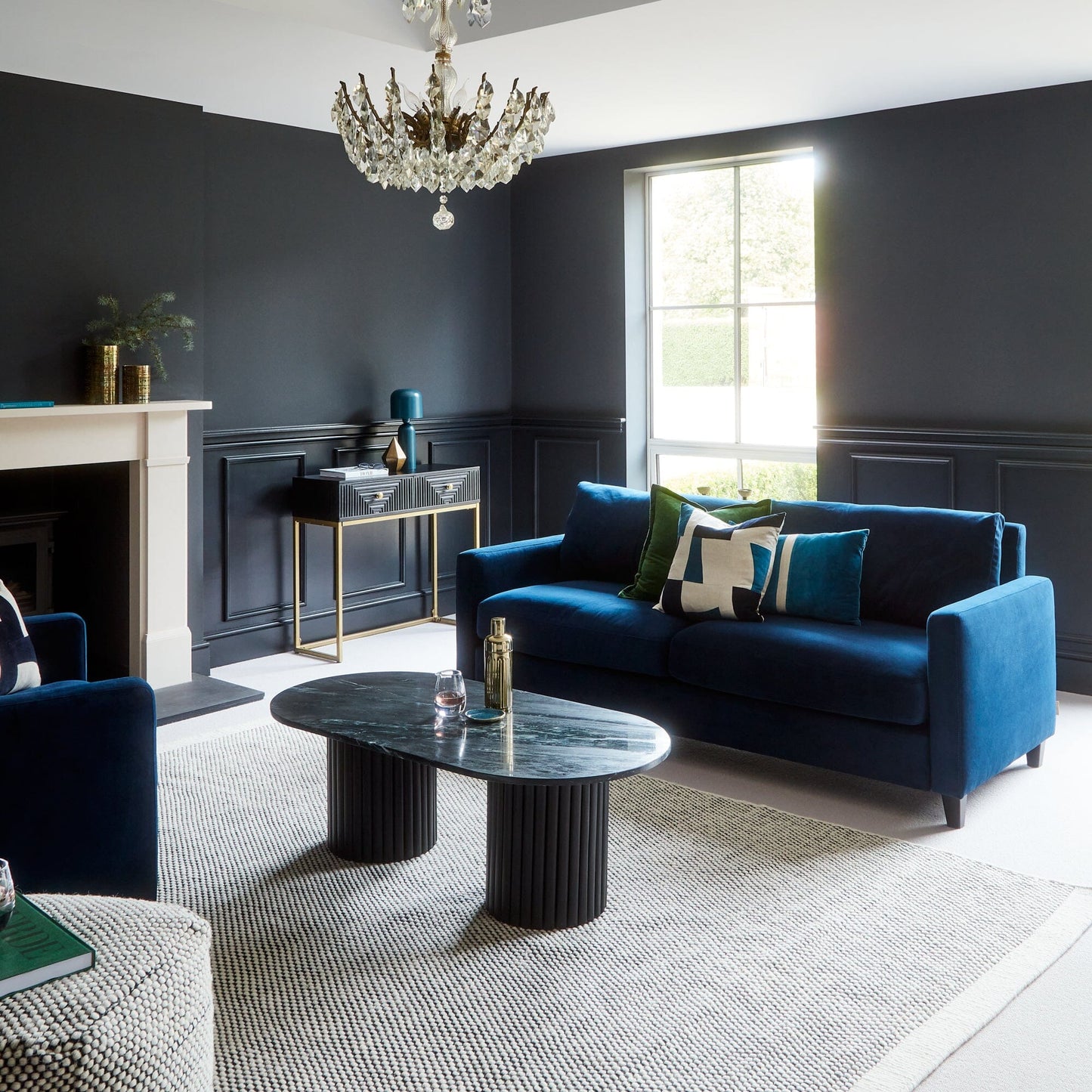 Myla Black Marble Coffee Table