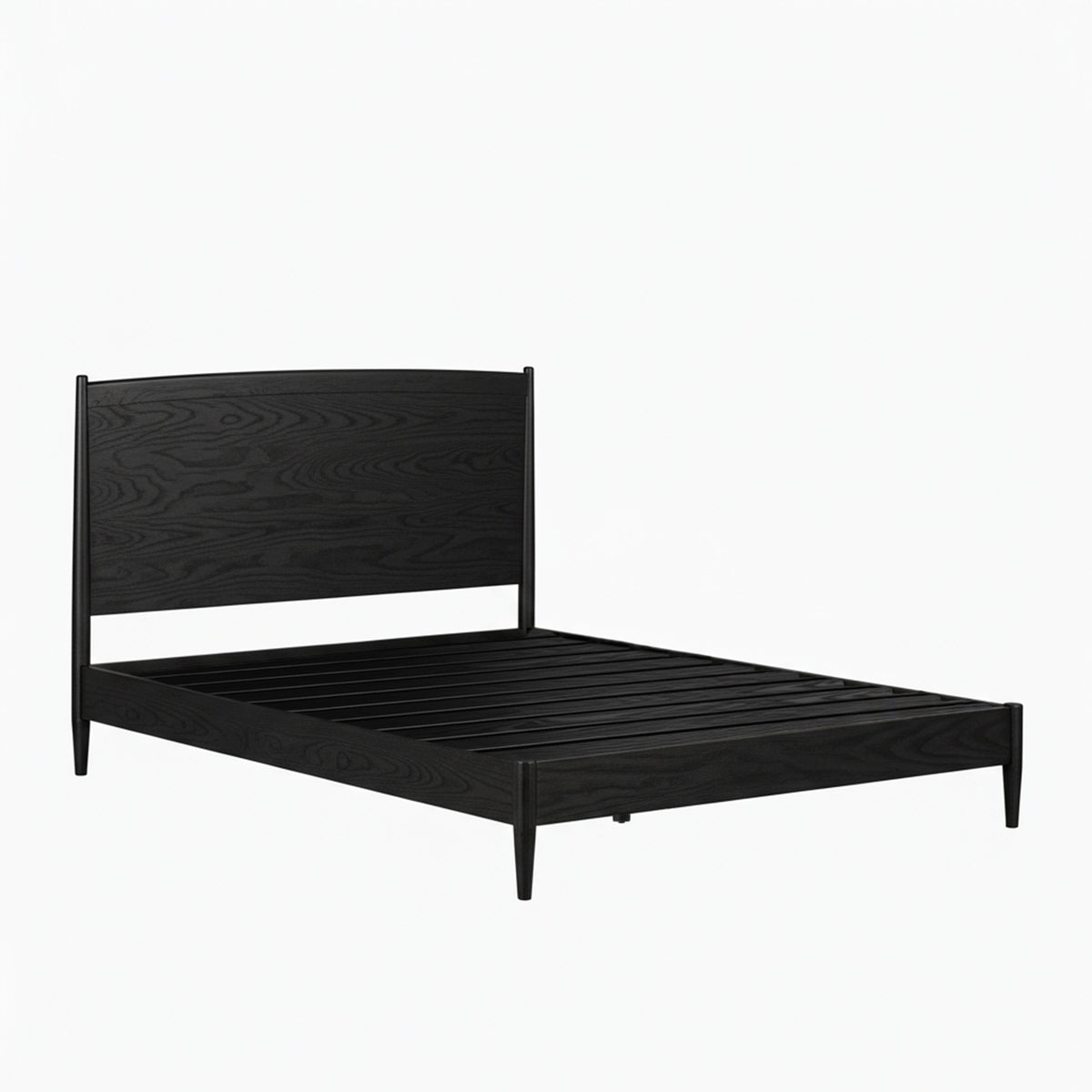 Ida Double Wooden Bed - Black Oak - Laura James