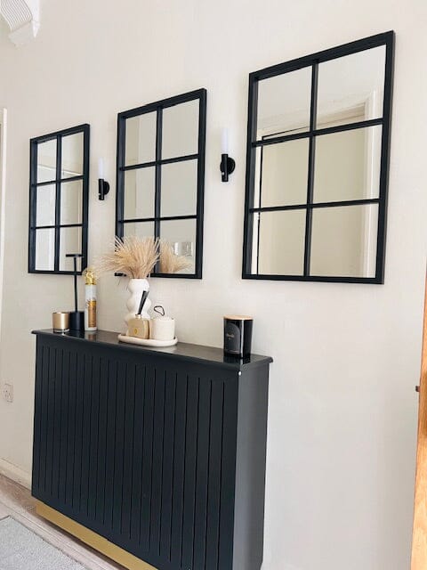 Iliana Medium Radiator Cover in Charcoal Grey - Laura James