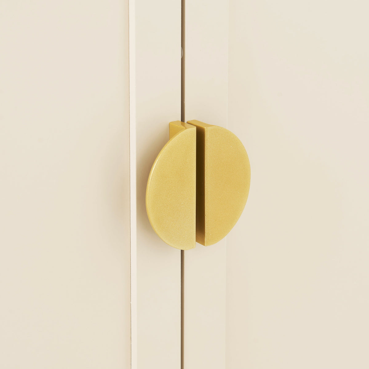 Ines 2 Door Sideboard - Taupe & Gold legs - Laura James