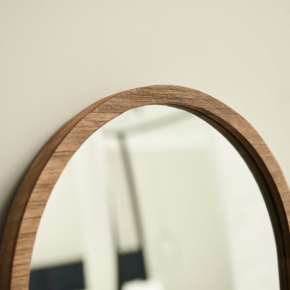 Ingham 140x140 Wooden Arch Mirror - Natural- Laura James