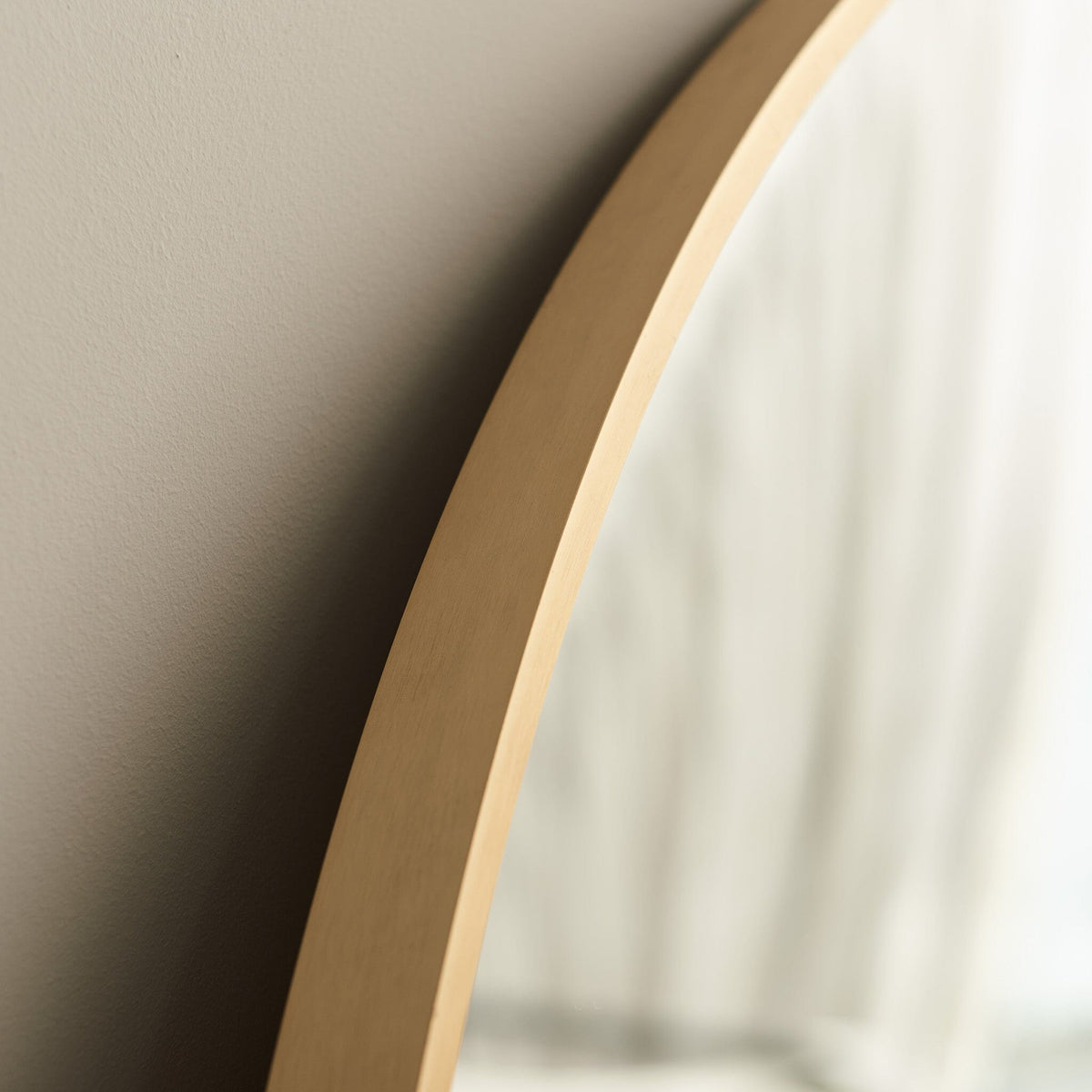 Ingham 180x90cm Full Length Arch Mirror - Gold - Laura James