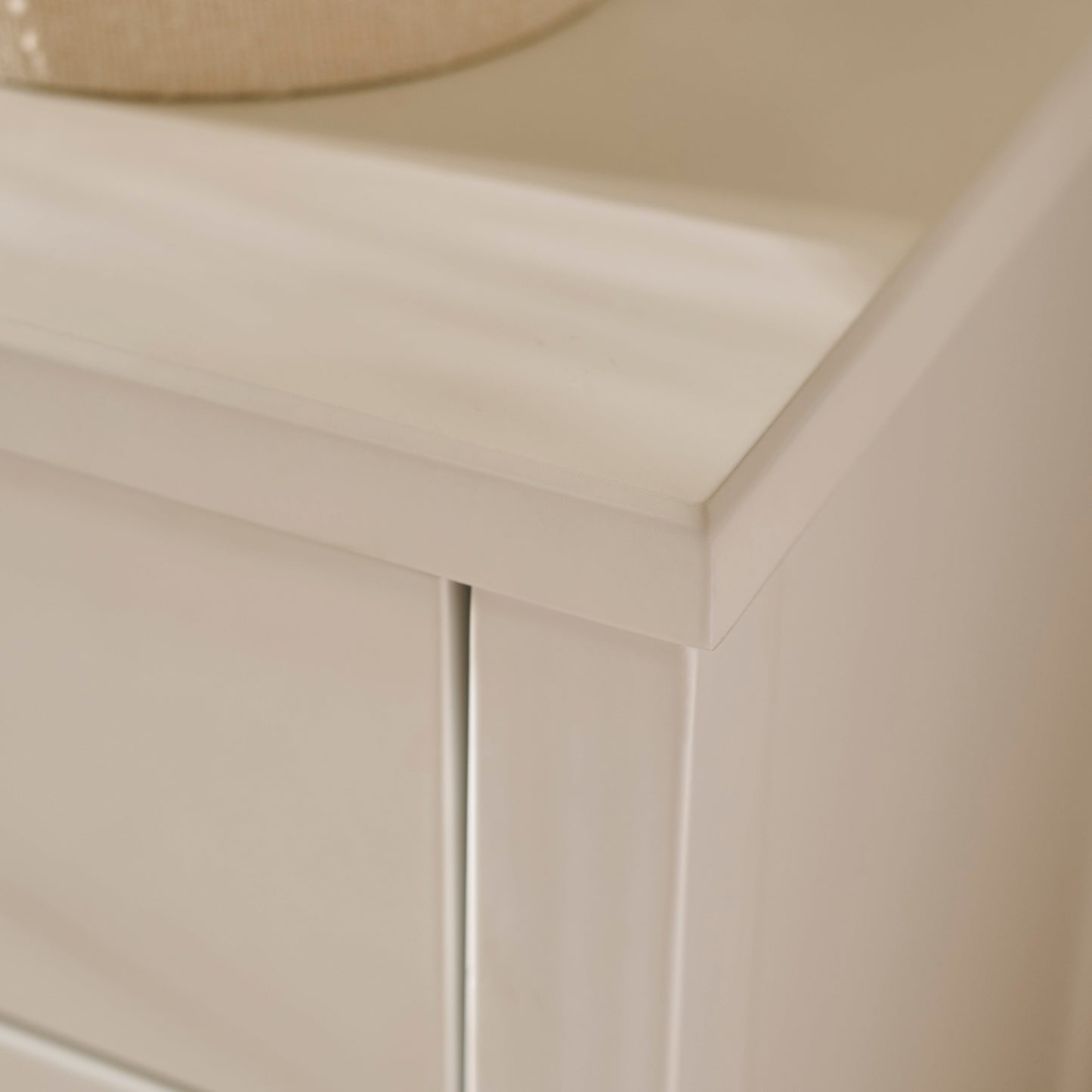 Ivy 4 Drawer Chest of Drawers - Ivory White - Laura James