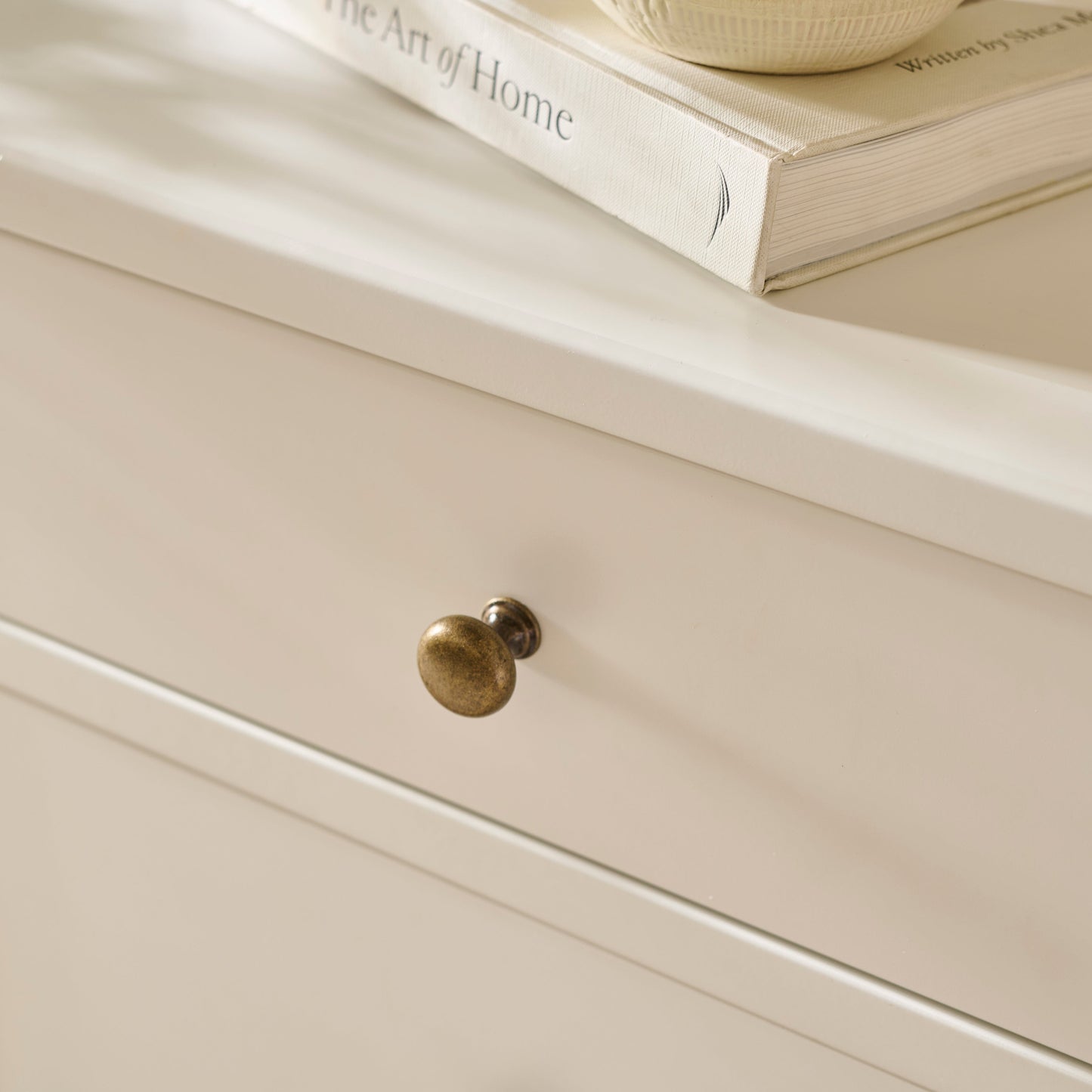 Ivy 4 Drawer Chest of Drawers - Ivory White - Laura James