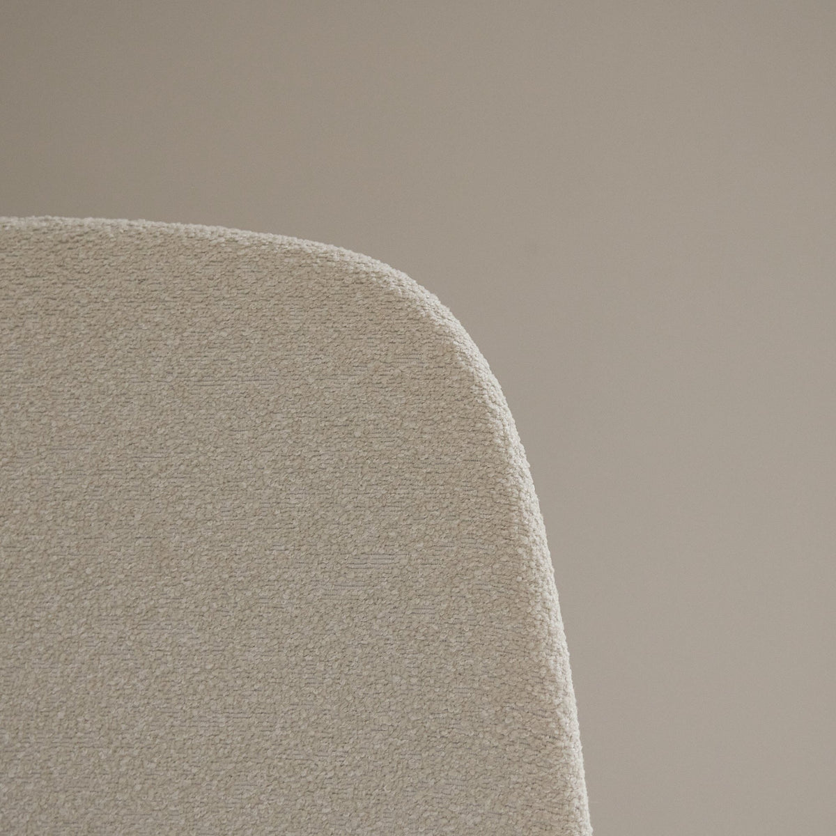 Ellis Light Beige Boucle Dining Chairs - Set of 2 - Whitewash Oak Legs
