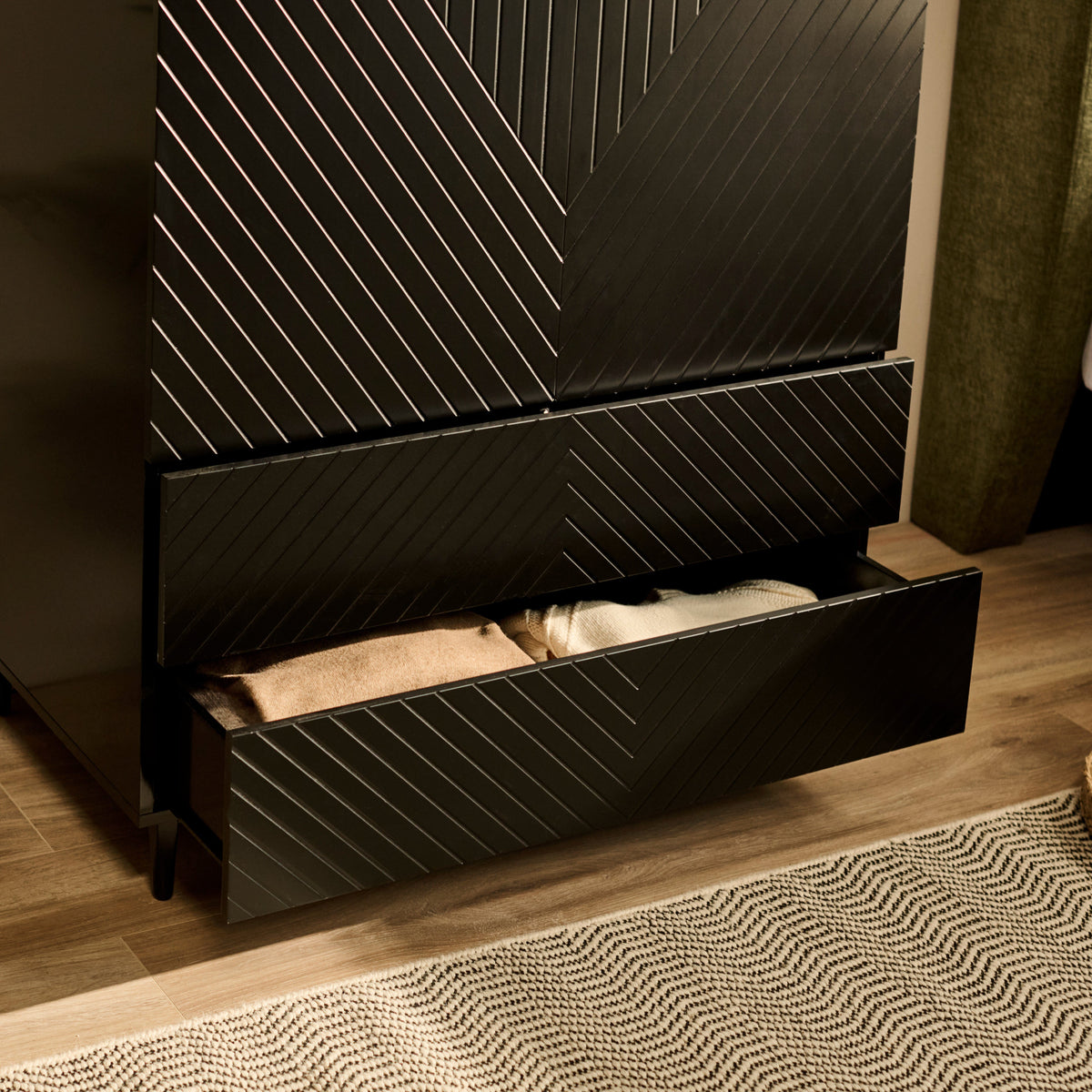 Jack Double Wardrobe - Black - Laura James
